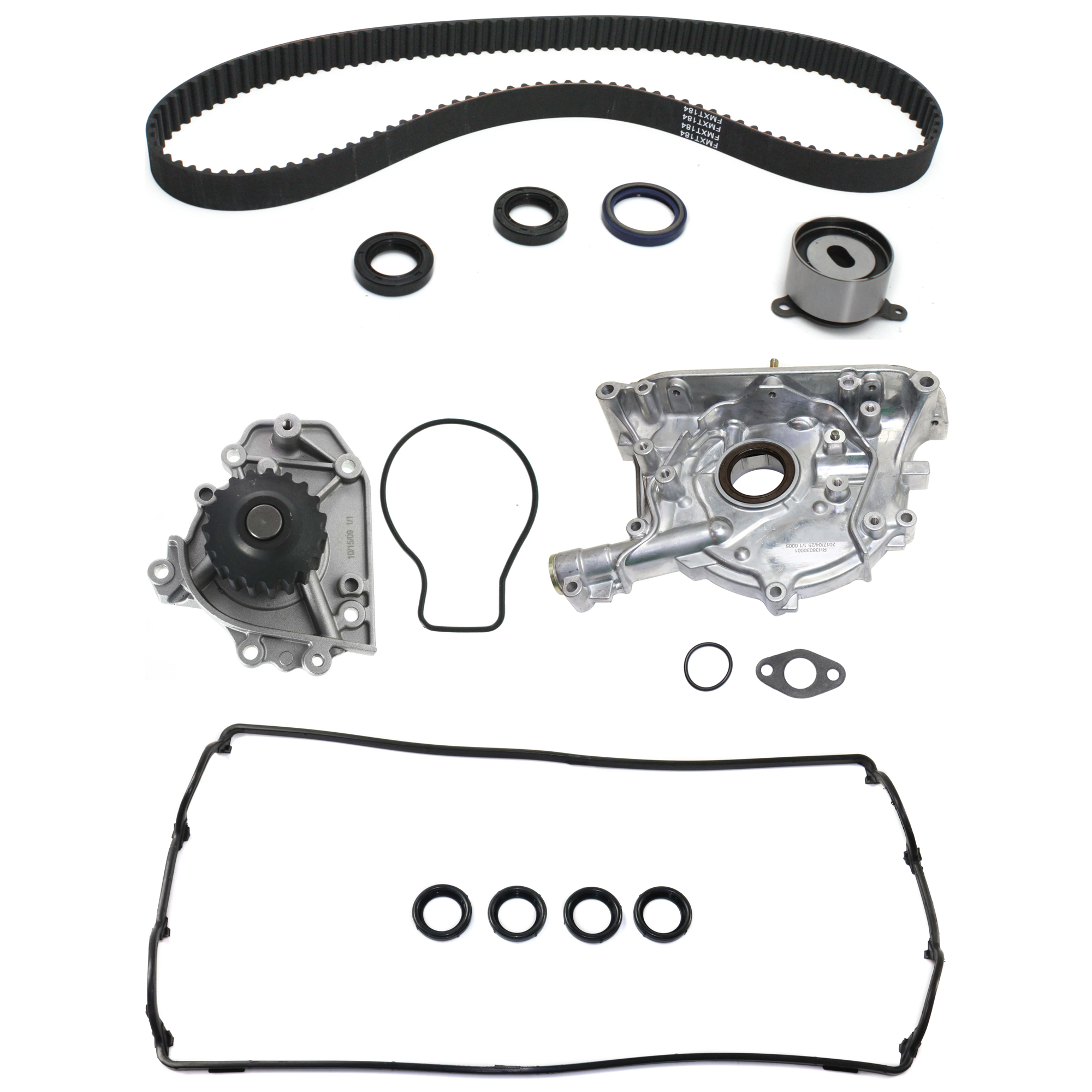 AM INTEGRA 96-01 TIMING BELT KIT 4 pc Kit with Oil Pump Valve Cover Gasket and Water Pump SKU KIT 072617-70 OEM 291006-2521840-95184K1 BK18