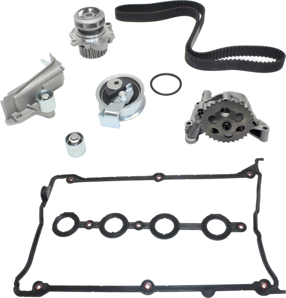 AM A4-01-06 PASSAT 01-05 TIMING BELT KIT 3 pc Kit with Oil Pump and Valve Cover Gasket SKU KIT 072617-81 OEM TB306LK2 TCKWP306A WPK0065 WPK