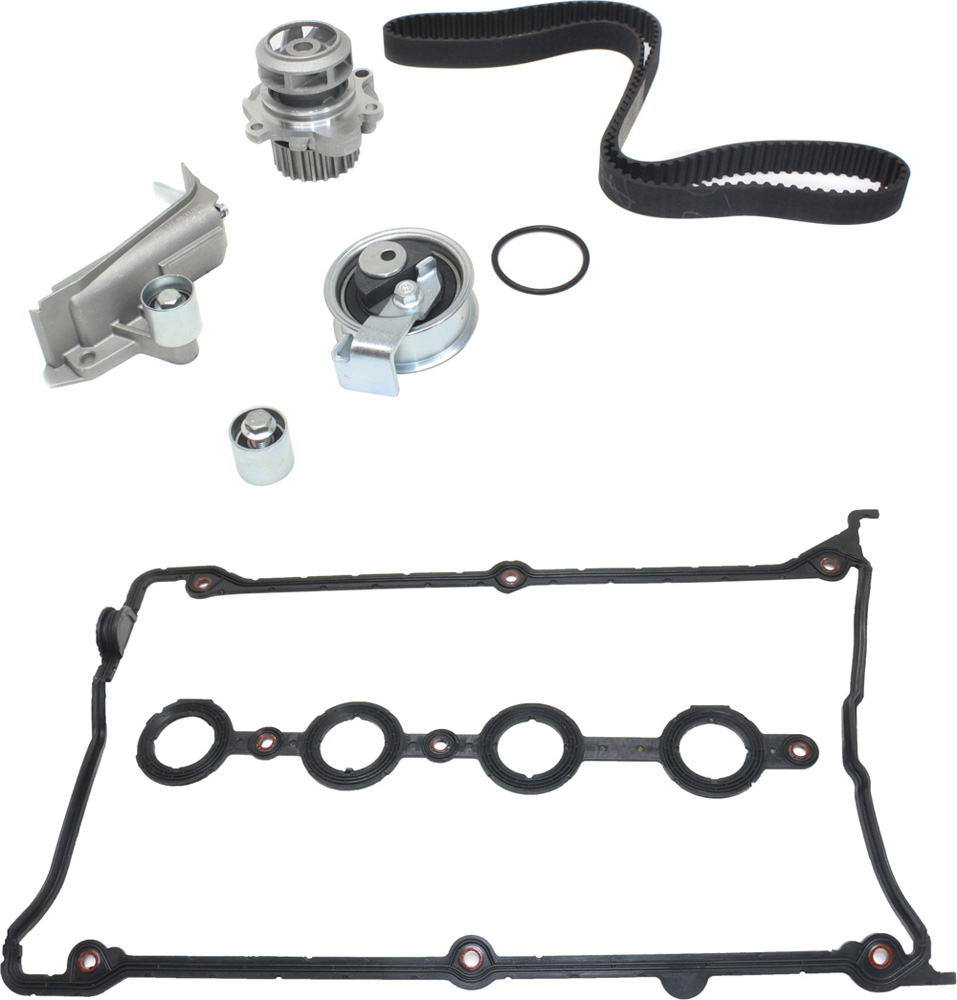 AM A4-01-06 A4 QUATTRO PASSAT 01-05 TIMING BELT KIT 2 pc kit with Water Pump and Valve Cover Gasket 4 Cyl 1.8L Eng. SKU KIT 072617-82 OEM TB306LK2 TCKWP306A WPK0065 WPK