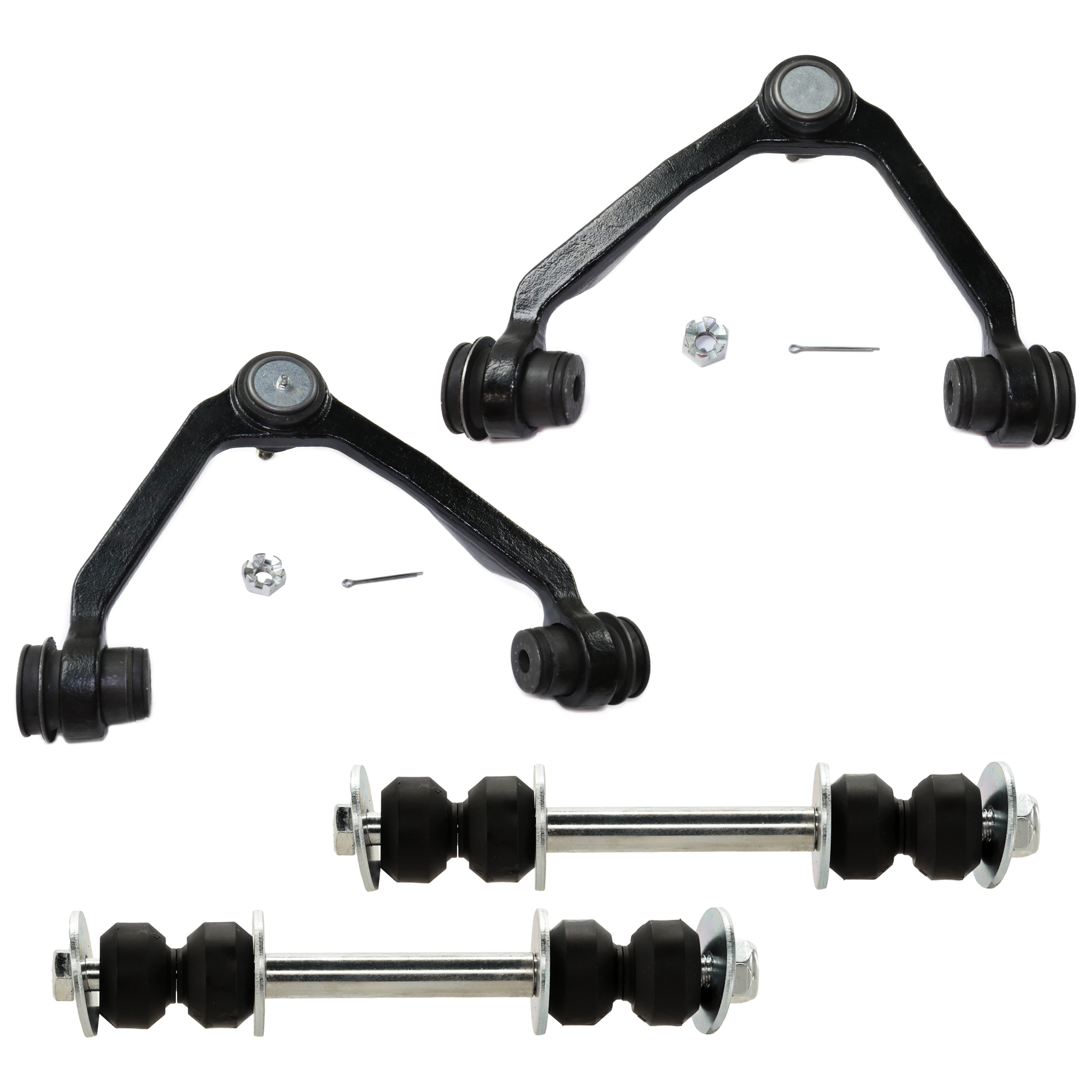 AM EXPEDITION 97-02 NAVIGATOR 98-02 FRONT SUSPENSION KIT 4 pc Kit with Control Arm and Sway Bar Link SKU KIT 072624-31 OEM 5L3Z3085C F75Z3085BA XL3Z3085B