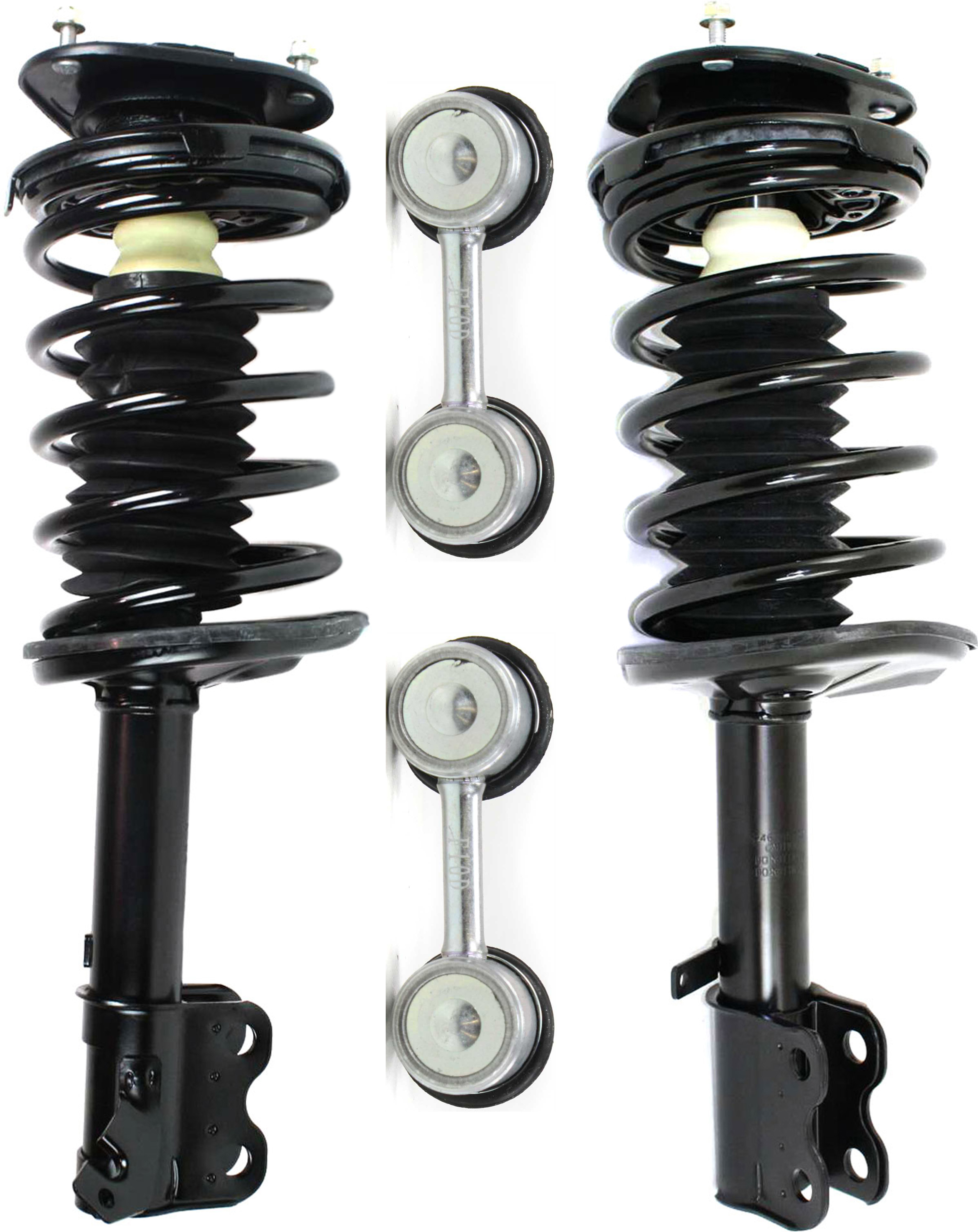 AM COROLLA 93-02 PRIZM 98-02 FRONT SUSPENSION KIT RH AND LH 4 pc kit with Loaded Strut and Sway Bar Links SKU KIT 072717-24 OEM 11152-271951-813741-816057