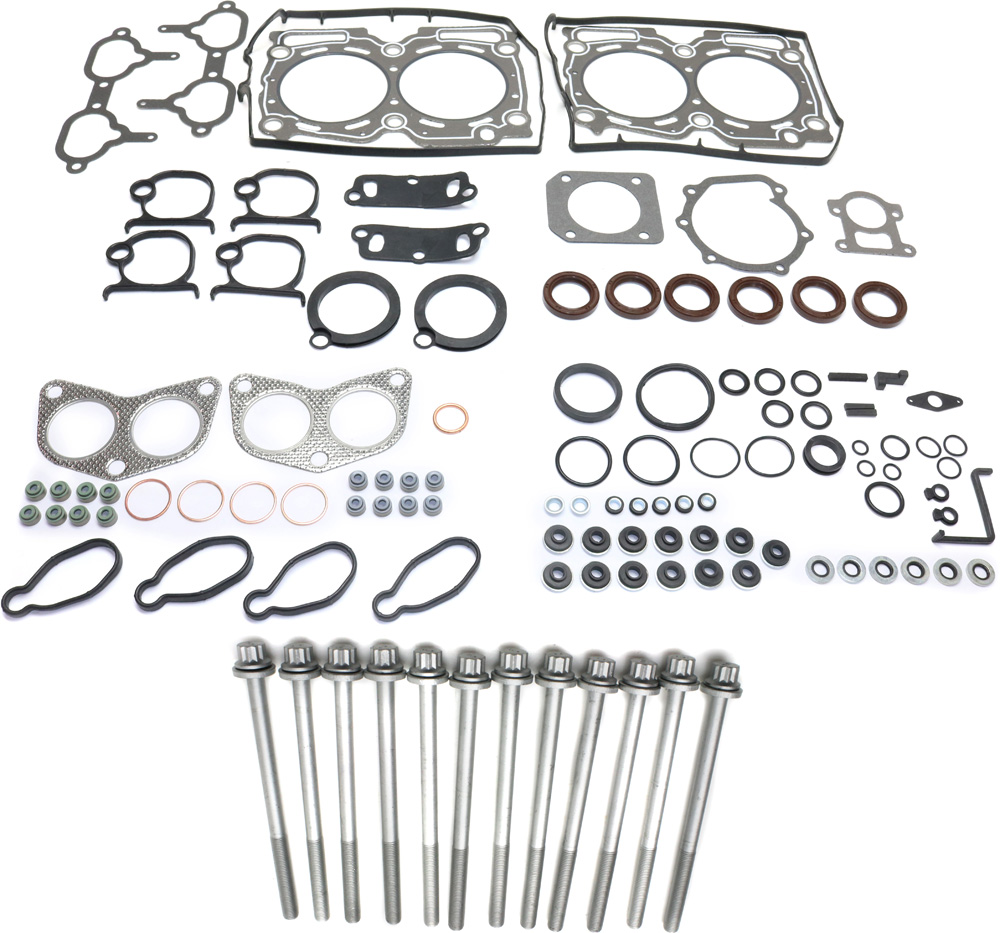 AM FORESTER 98-98 LEGACY 99-99 HEAD GASKET SET 2 pc Kit 4 Cyl 2.5L DOHC 16 Valves w Cylinder Head Bolt Cylinder Head Gasket SKU KIT 072717-40