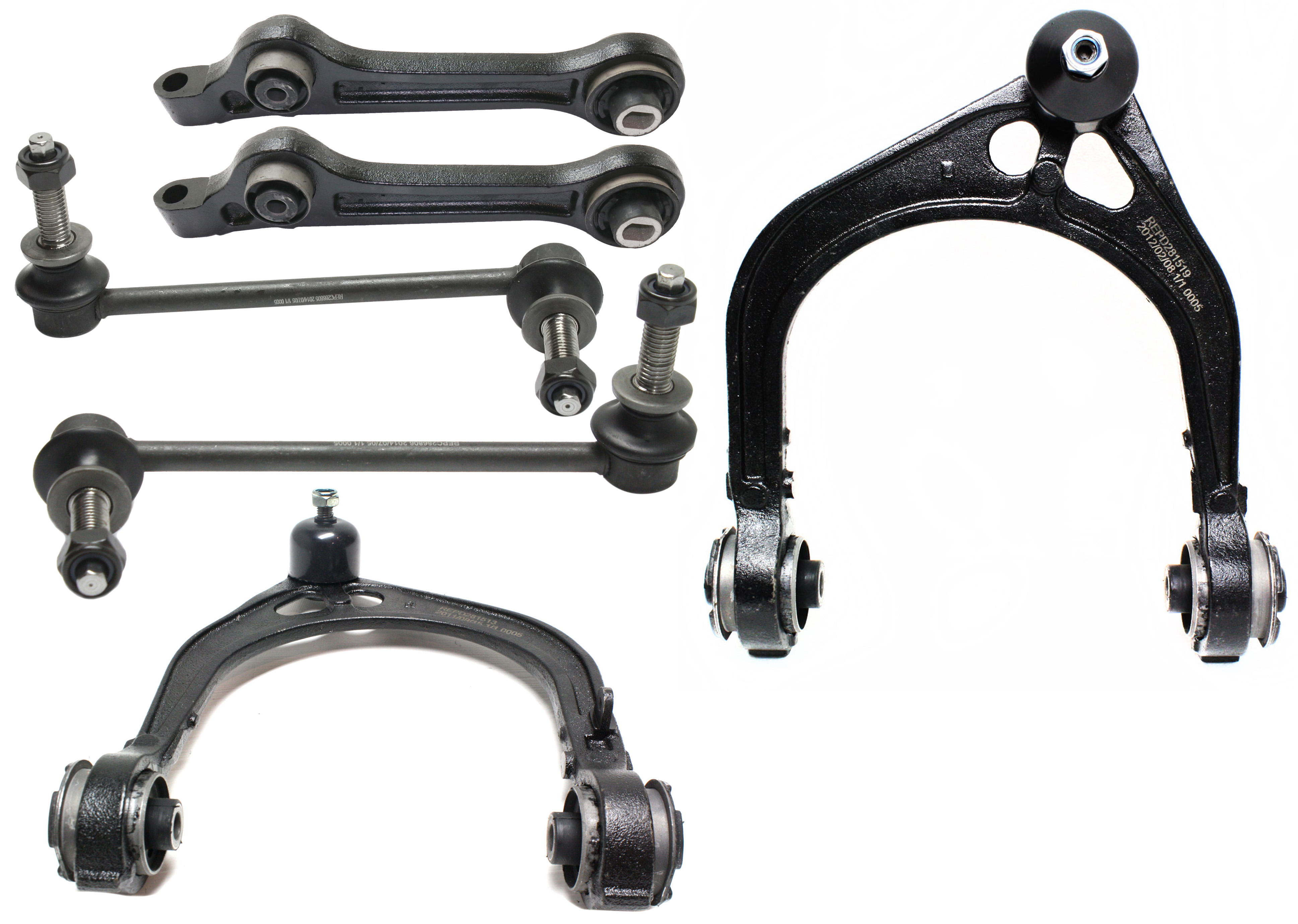 AM CHALLENGER CHARGER CHRYSLER 300-11-20 FRONT CONTROL ARM KIT RH AND LH Upper and Lower Front Lower w o ball joint s Upper w ball joint s 6 pc Kit with Sway Bar Link SKU KIT 072717-59 OEM 5168389AB 68045131AE 4782665AB