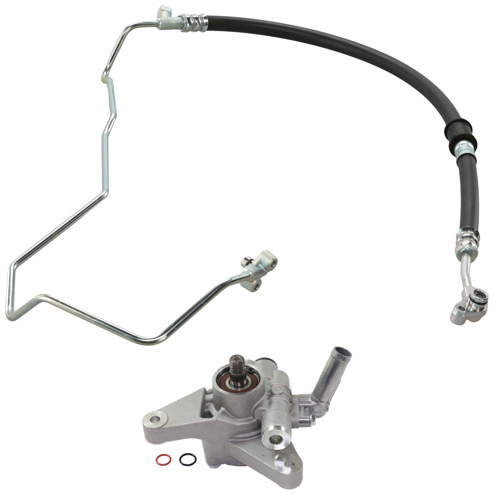 AM TL 99-03 POWER STEERING PUMP 2 pc Kit w Power Steering Pressure Line Hose Assembly SKU KIT 072717-65