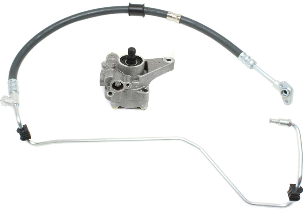 AM ACCORD 98-02 POWER STEERING PUMP 2 pc Kit w Power Steering Pressure Line Hose Assembly SKU KIT 072717-72