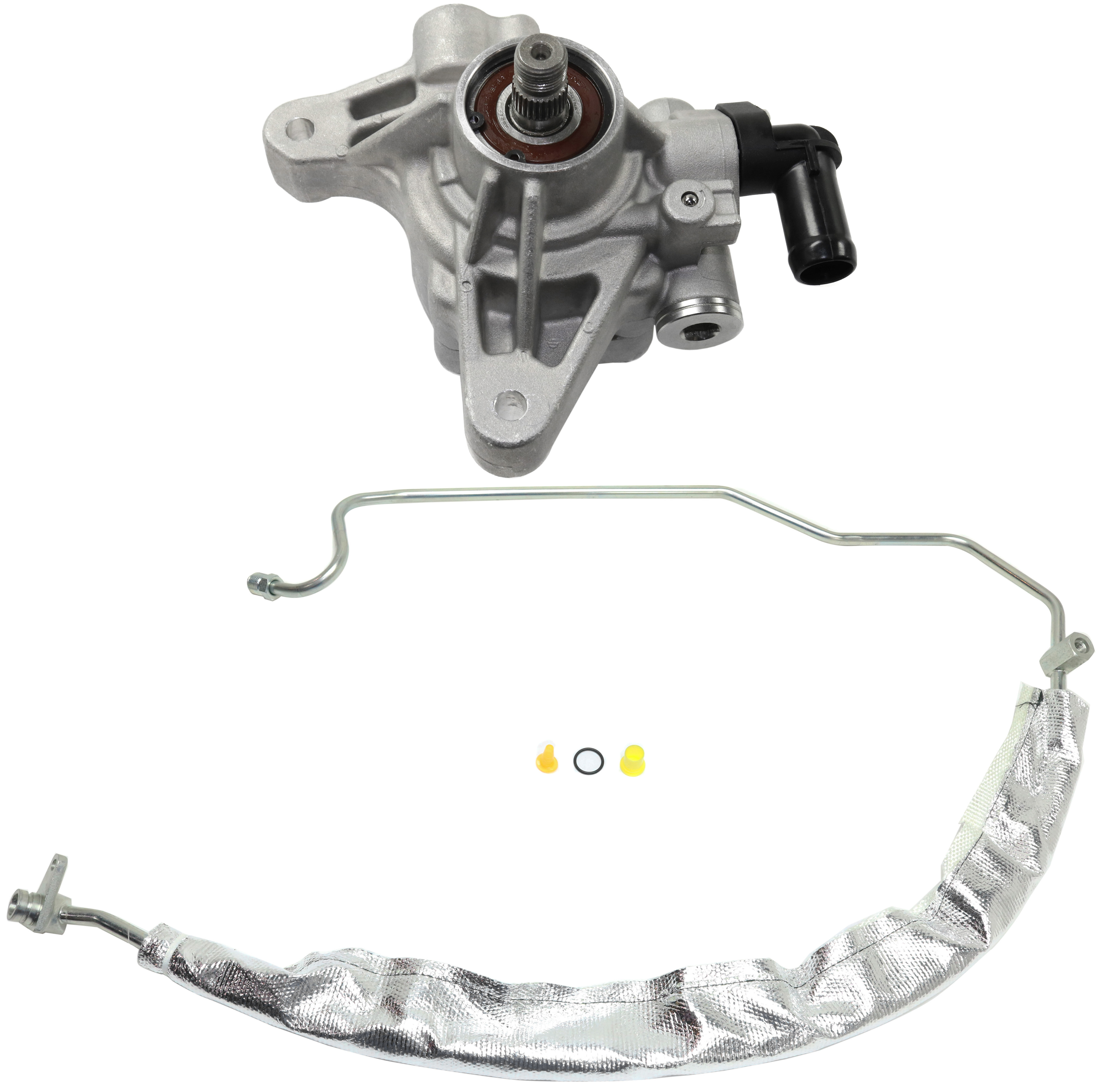 AM ACCORD 03-05 POWER STEERING PUMP 2 pc Kit w Power Steering Pressure Line Hose Assembly SKU KIT 072717-81 OEM 56110RBBE01