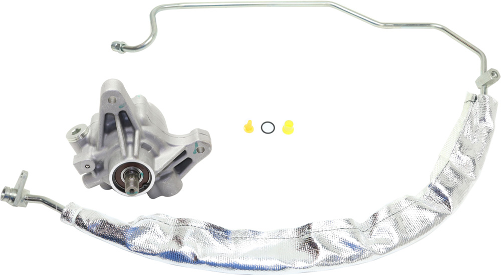 AM TSX 06-08 POWER STEERING PUMP 2 pc Kit w Power Steering Pressure Line Hose Assembly SKU KIT 072717-82