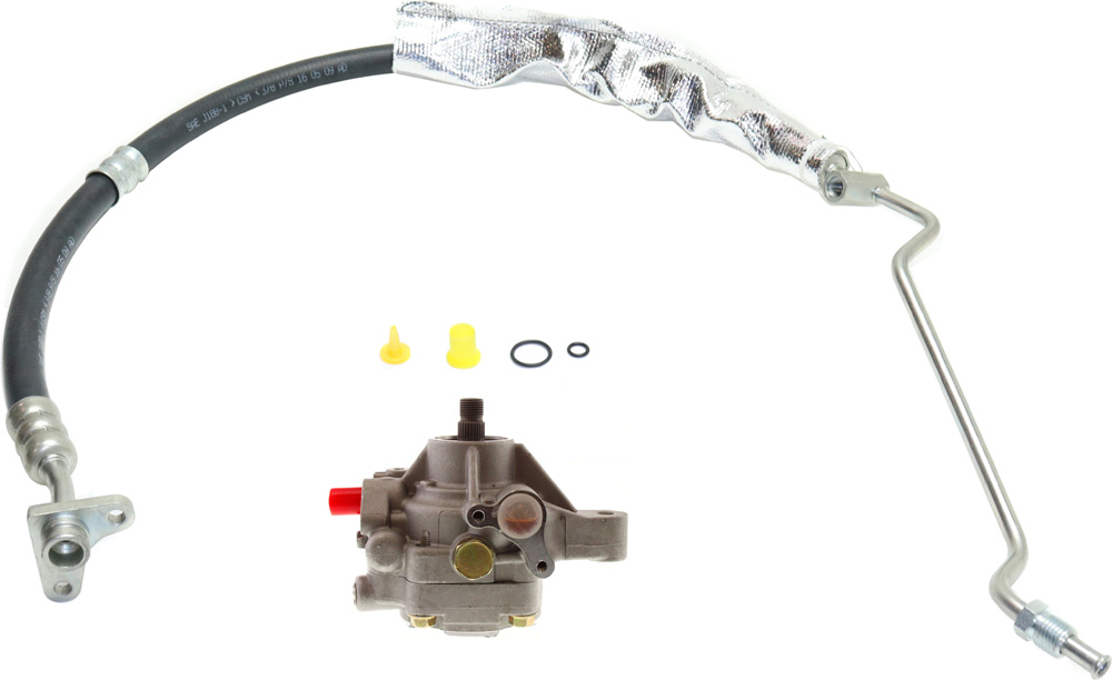 AM ELEMENT 03-05 POWER STEERING PUMP Set of 2 w Power Steering Pressure Line Hose Assembly SKU KIT 072717-91
