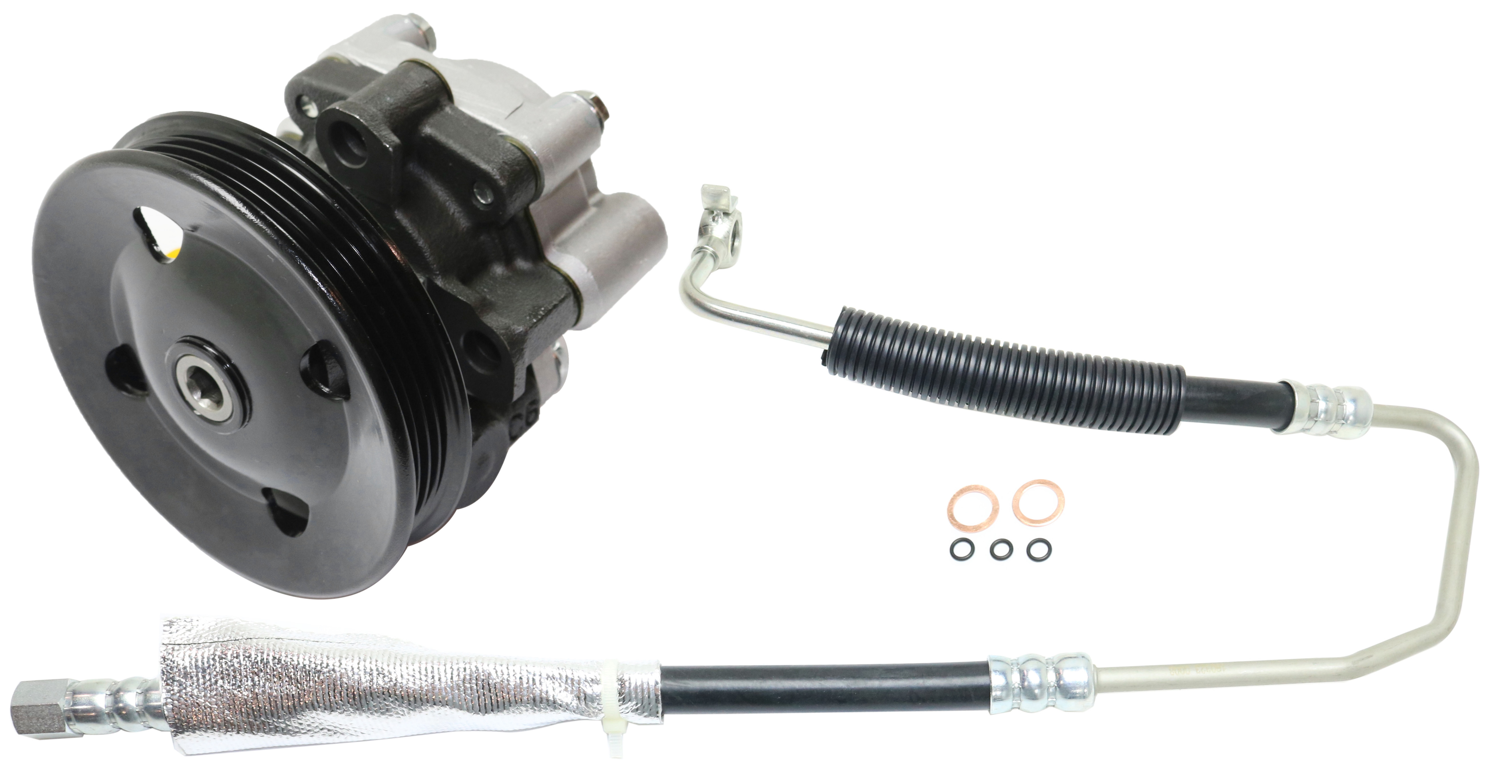 AM CAMRY 02-06 ES330-04-06 POWER STEERING PUMP 2 pc Kit with Power Steering Pressure Line Hose Assembly SKU KIT 072717-95