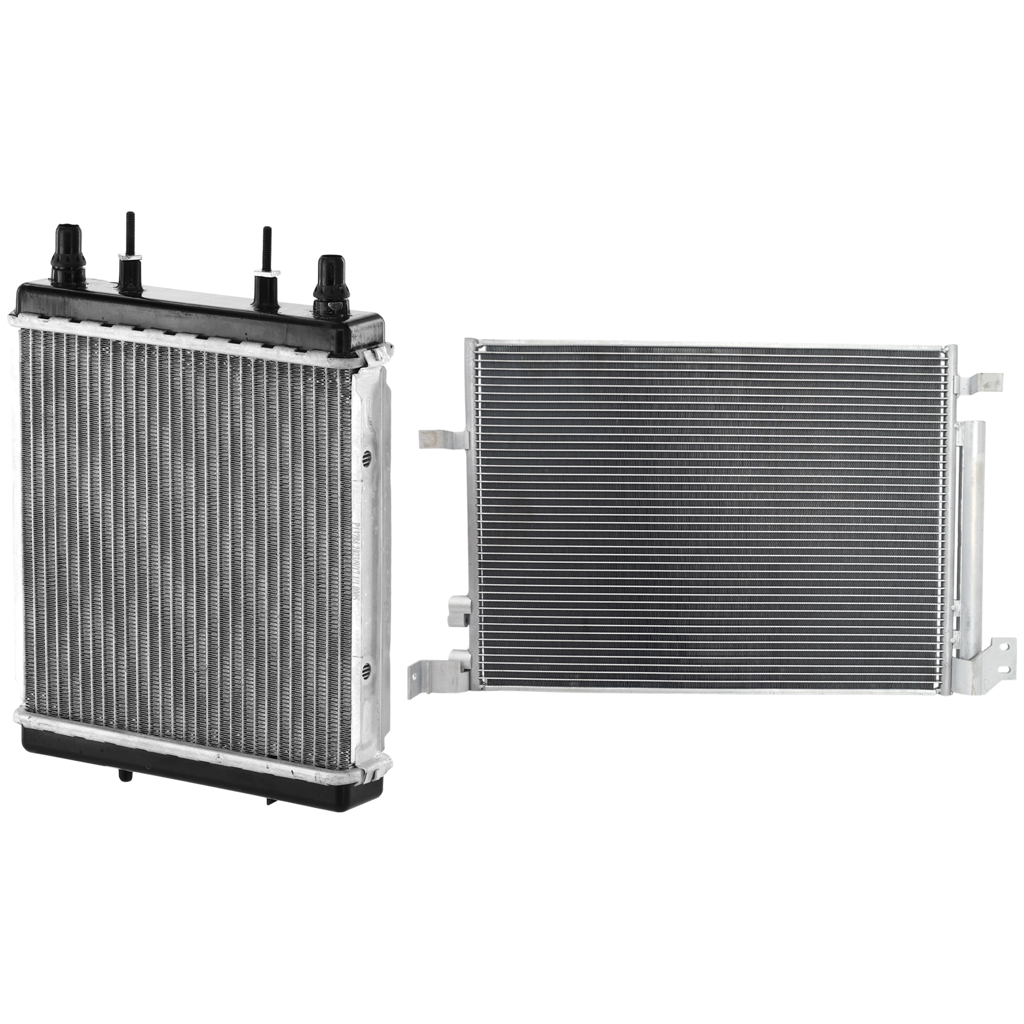 AM CAMARO 16-21 A C CONDENSER 2 pc kit 2.0L Eng. 4 Cyl. with Radiator SKU KIT 072724-180 Partslink GM3030314 GM3010585 OEM 84947857-84510352