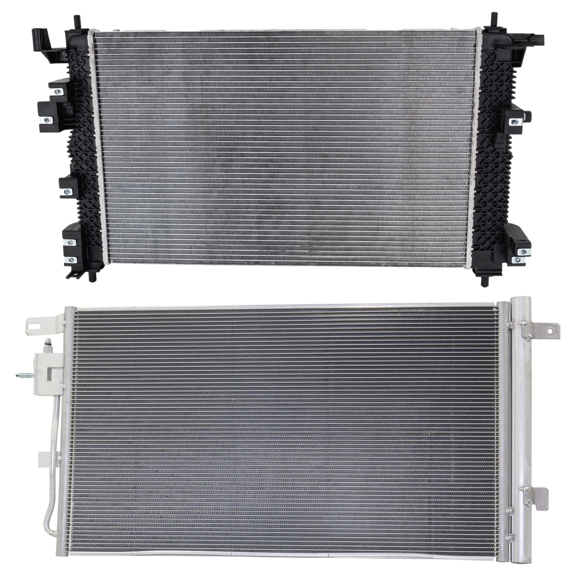 AM ENVISION 17-20 A C CONDENSER RADIATOR KIT 2 pc kit 2.5L Eng. 4 Cyl. SKU KIT 072724-182 Partslink GM3030322 GM3010604 OEM 846-907-618-426-801-000-000-000-000
