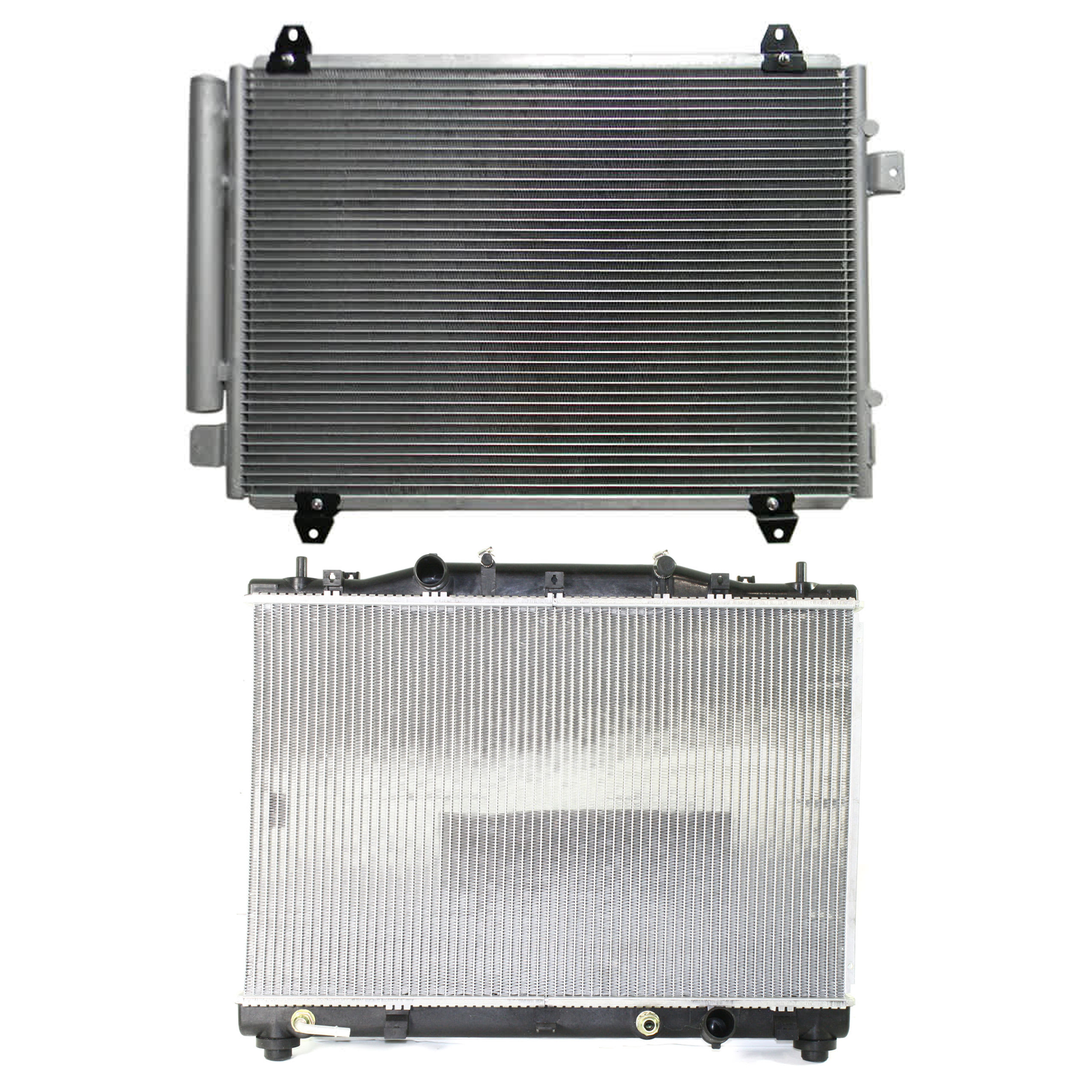 AM CTS 03-04 A C CONDENSER RADIATOR KIT 2 pc kit 3.2L Eng. 6 Cyl. SKU KIT 072724-188 Partslink GM3030242 GM3010412 OEM 19129982-25750930