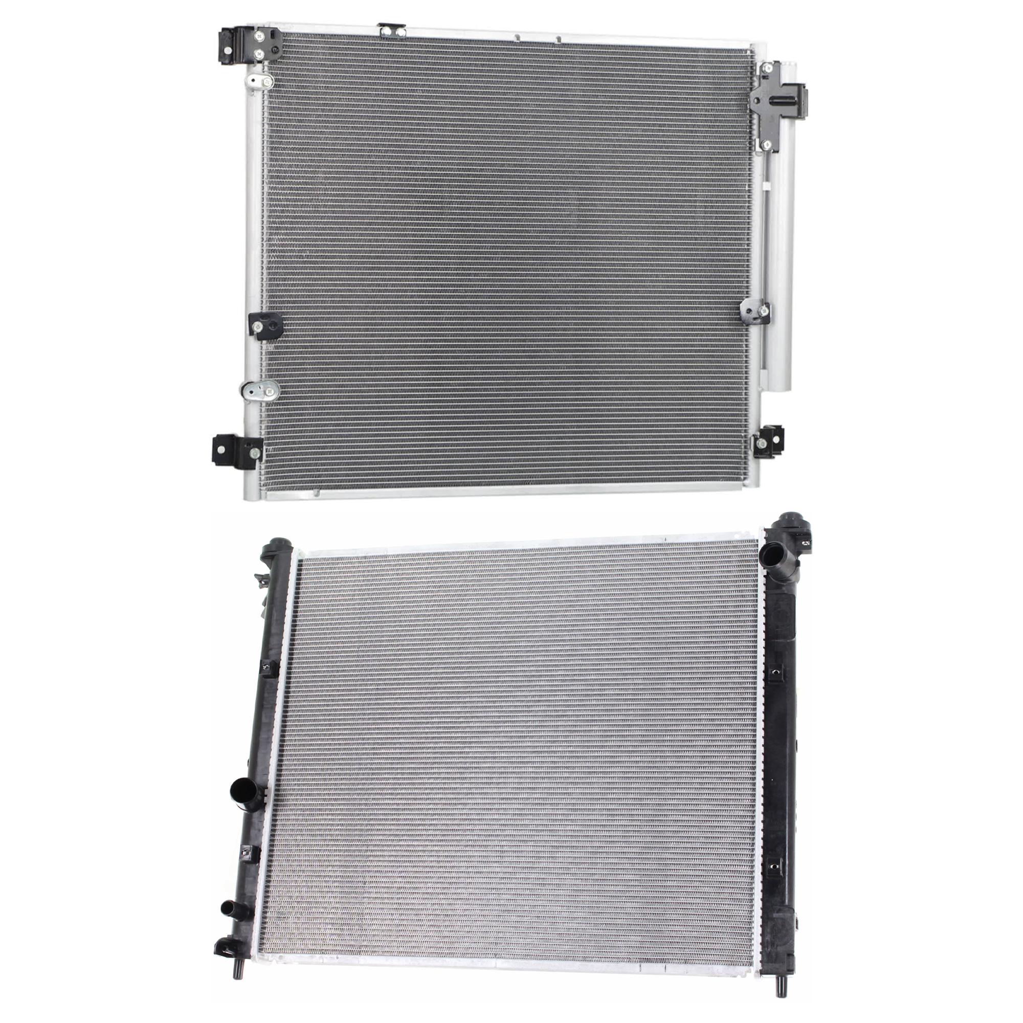 AM SRX 04-06 STS 05-06 A C CONDENSER RADIATOR KIT 2 pc kit 4.6L Eng. 8 Cyl. SKU KIT 072724-192 Partslink GM3030263 GM3010467 OEM 89022521-19259459