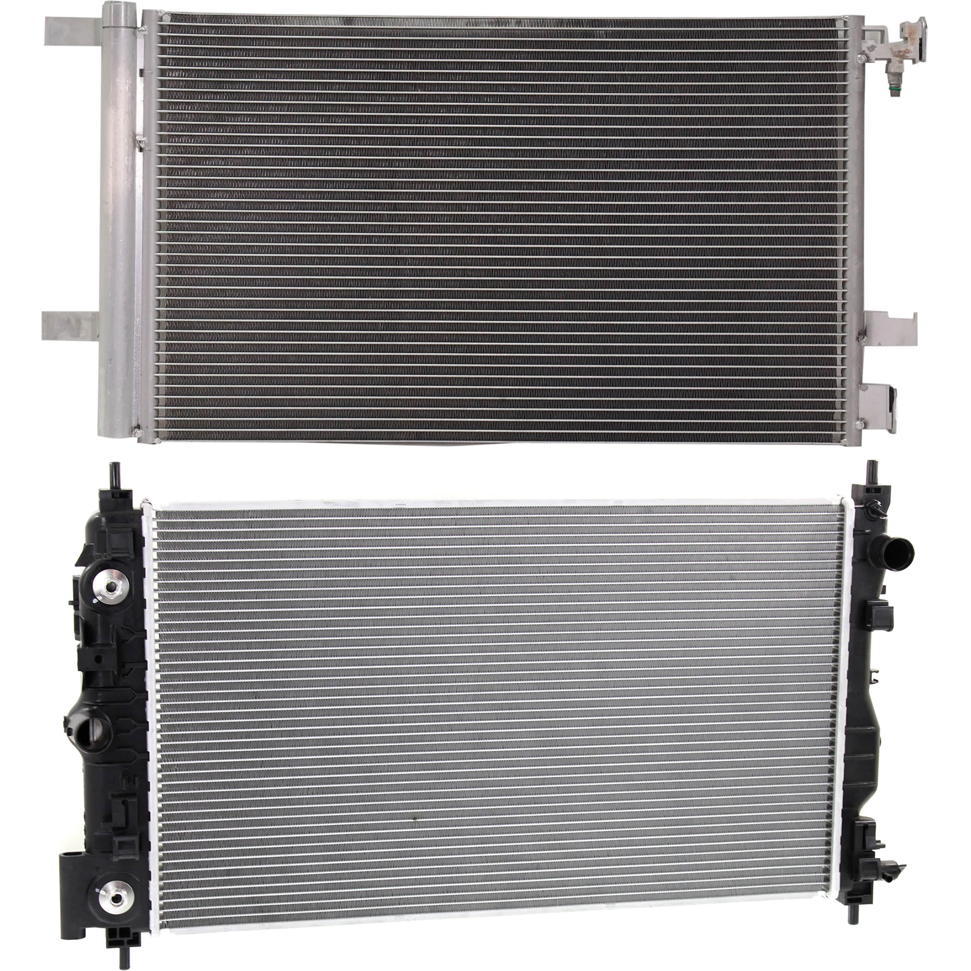 AM VERANO 12-17 A C CONDENSER RADIATOR KIT 2 pc kit 2.0L 2.4L Eng. 4 Cyl. SKU KIT 072724-199 Partslink GM3030285 GM3010547 OEM 23305638-13267665