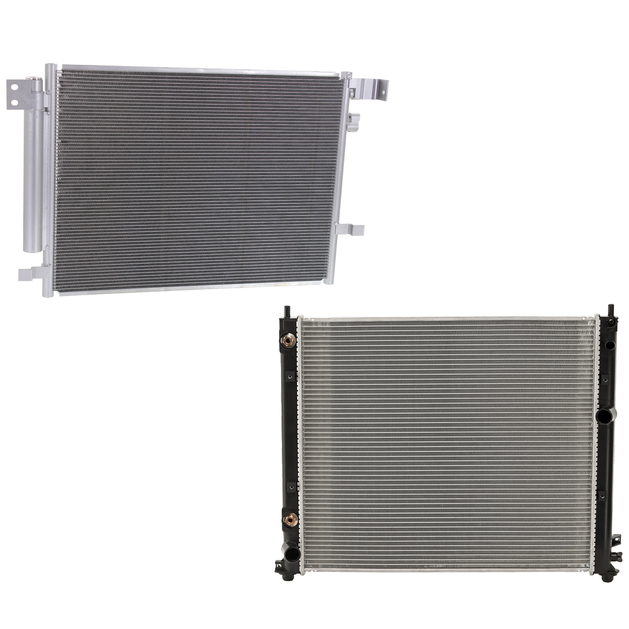 AM CTS 14-14 A C CONDENSER RADIATOR KIT 2 pc kit 3.6L Eng. 6 Cyl. SKU KIT 072724-206 Partslink GM3030300 GM3010521 GM3010522 OEM 22966150-25957496-15932855