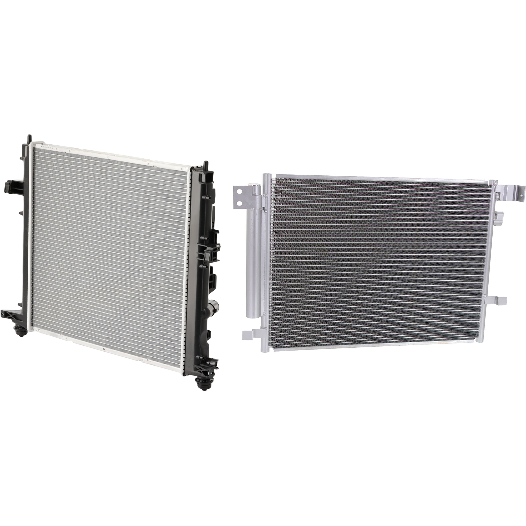 AM ATS 13-15 A C CONDENSER RADIATOR KIT 2 pc kit 2.0L 2.5L 3.6L Eng. 4 and 6 Cyl. SKU KIT 072724-209 Partslink GM3030300 GM3010557 OEM 22966150-22966124