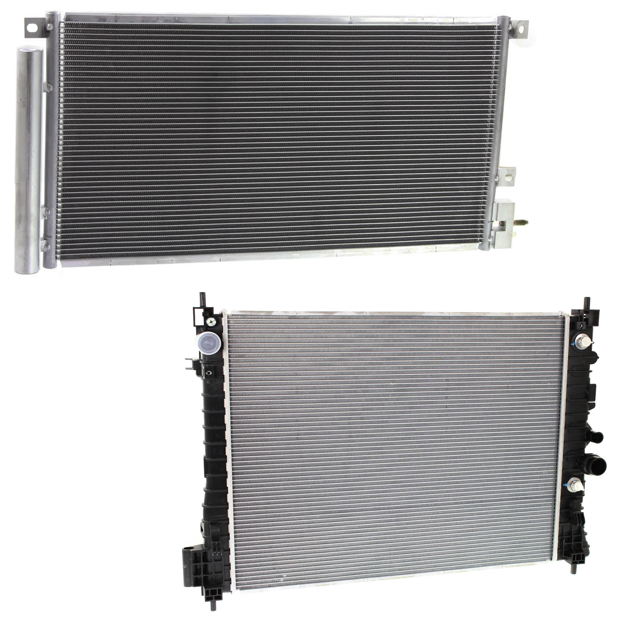 AM ENCORE 13-14 TRAX 15-16 A C CONDENSER RADIATOR KIT 2 pc kit 1.4L Eng. 4 Cyl. SKU KIT 072724-214 Partslink GM3030304 GM3010562 OEM 95321793-95298552