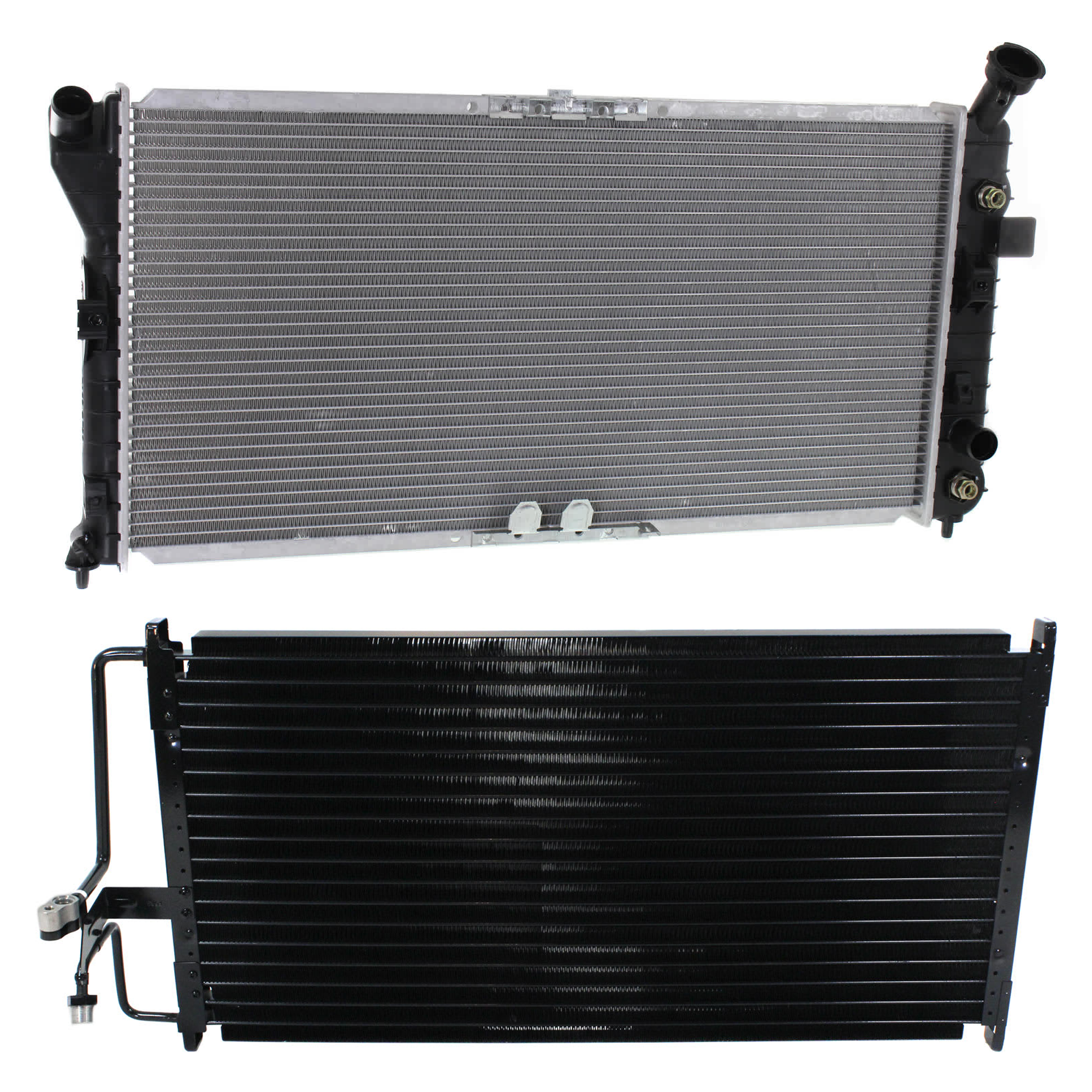 AM IMPALA 00-03 REGAL 00-04 A C CONDENSER RADIATOR KIT 2 pc kit 3.8L Eng. 6 Cyl. SKU KIT 072724-221 Partslink GM3030101 GM3010107 OEM 52411111-89018543