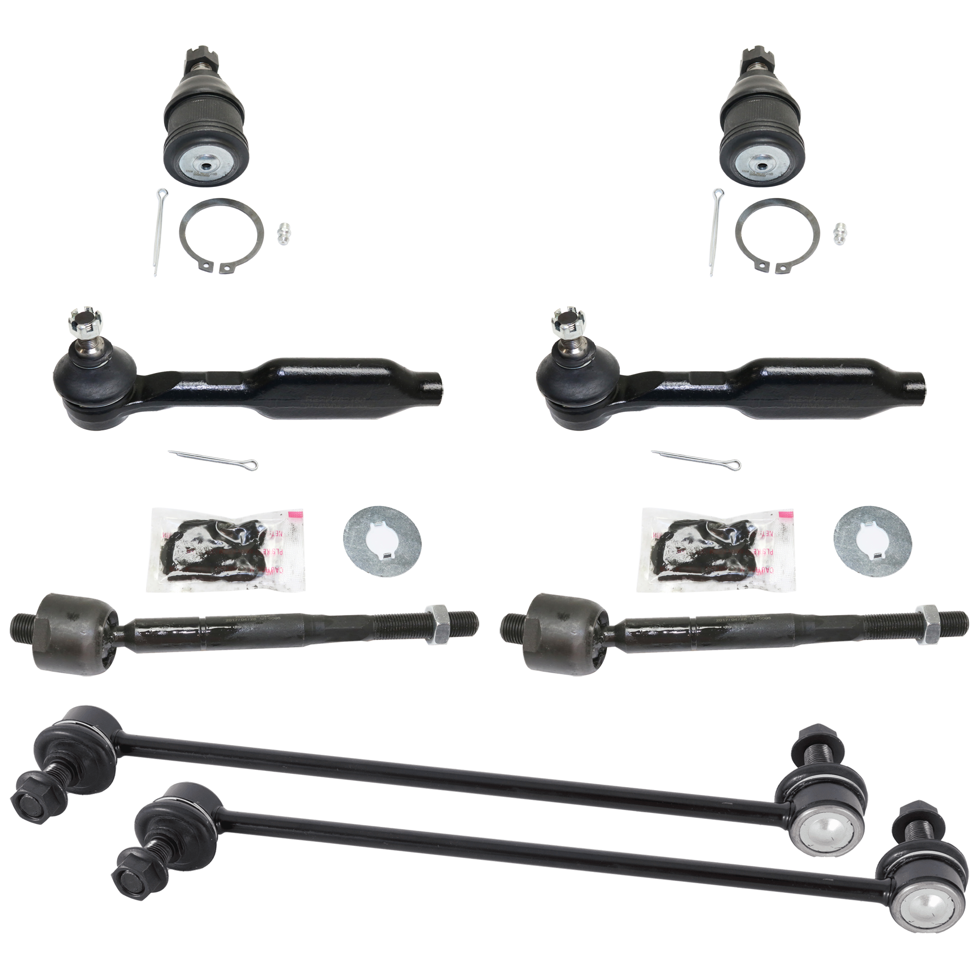 AM ODYSSEY 05-09 FRONT SUSPENSION KIT 8 pc kit with Ball Joint Sway Bar Link and Tie Rod End SKU KIT 072724-50 OEM 2601702-5051401-45D2418-51350S