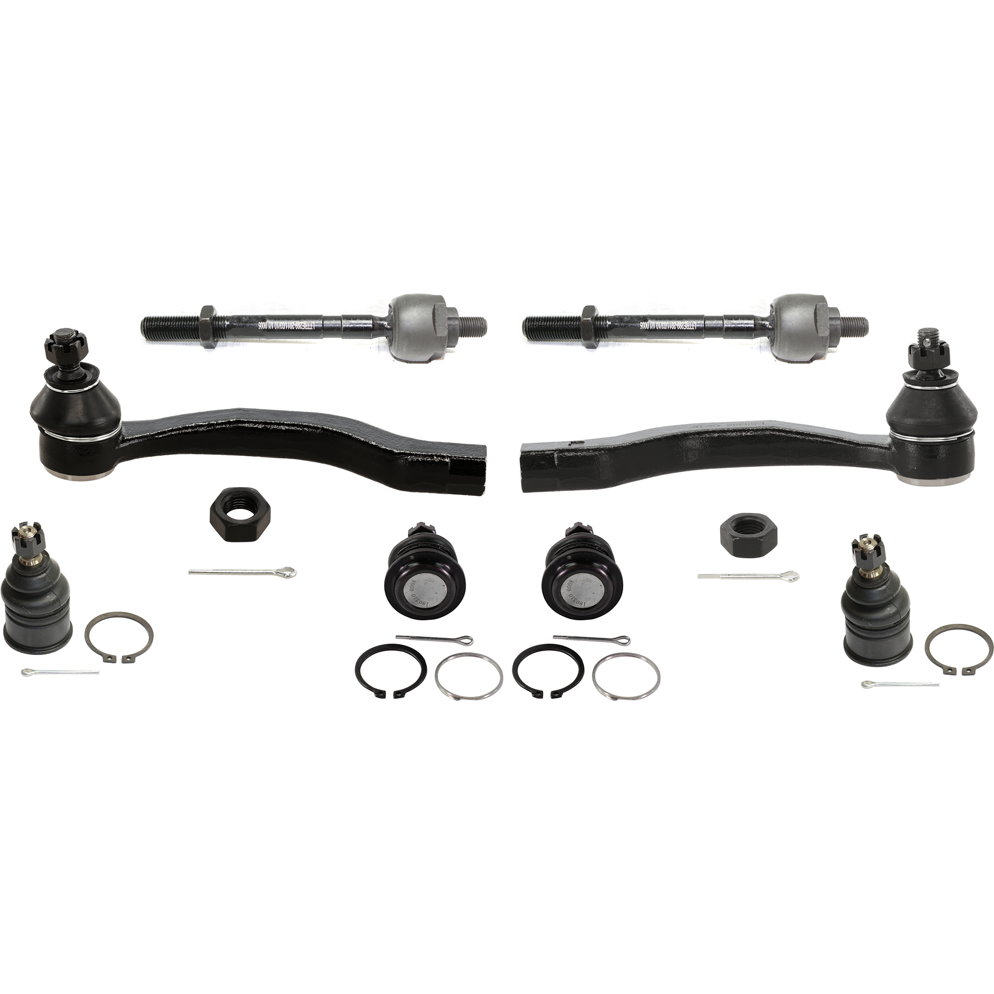 AM CIVIC 92-95 FRONT SUSPENSION KIT RH AND LH 8 pc Kit with Tie Rod End and Ball Joint SKU KIT 072724-53 OEM 104216-254007-1014786-2601427