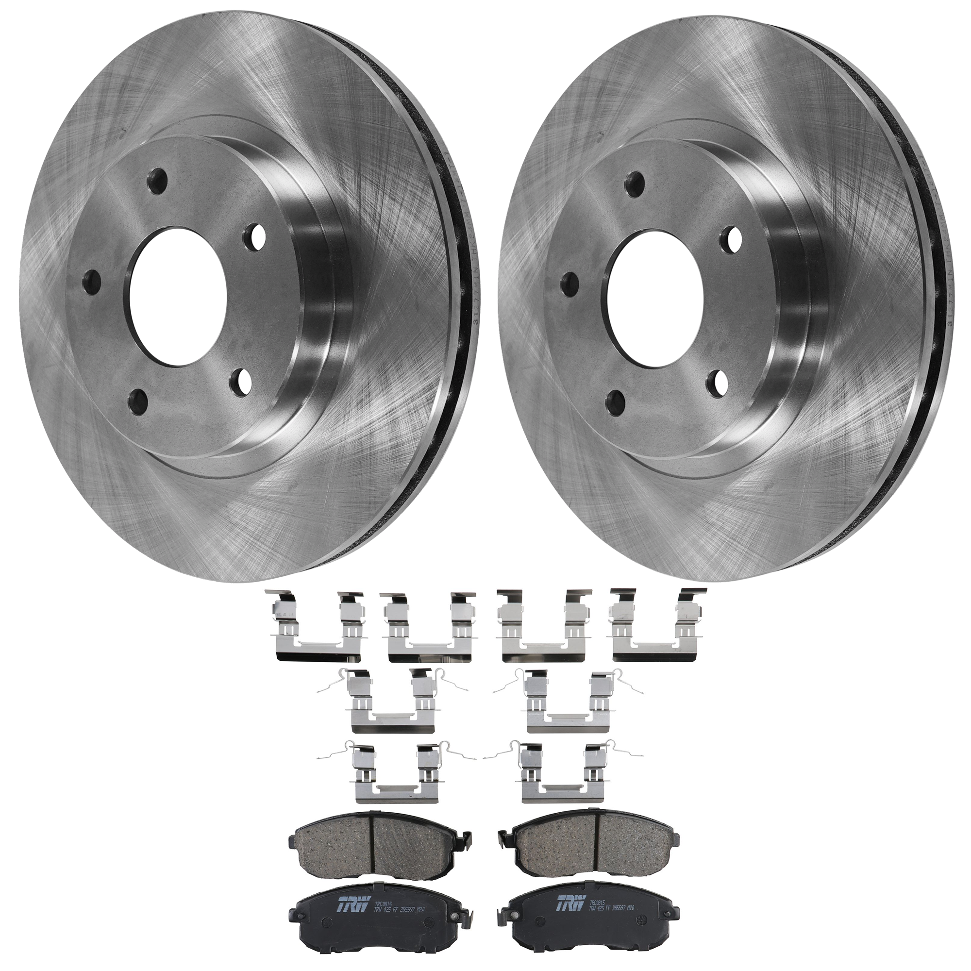 AM I30-00-01 FRONT BRAKE DISC AND PAD KIT 2 Wheel Set 5 Lugs Ceramic with Brake Disc and Brake Pad Set SKU KIT 072924-2313 OEM 402062Y502