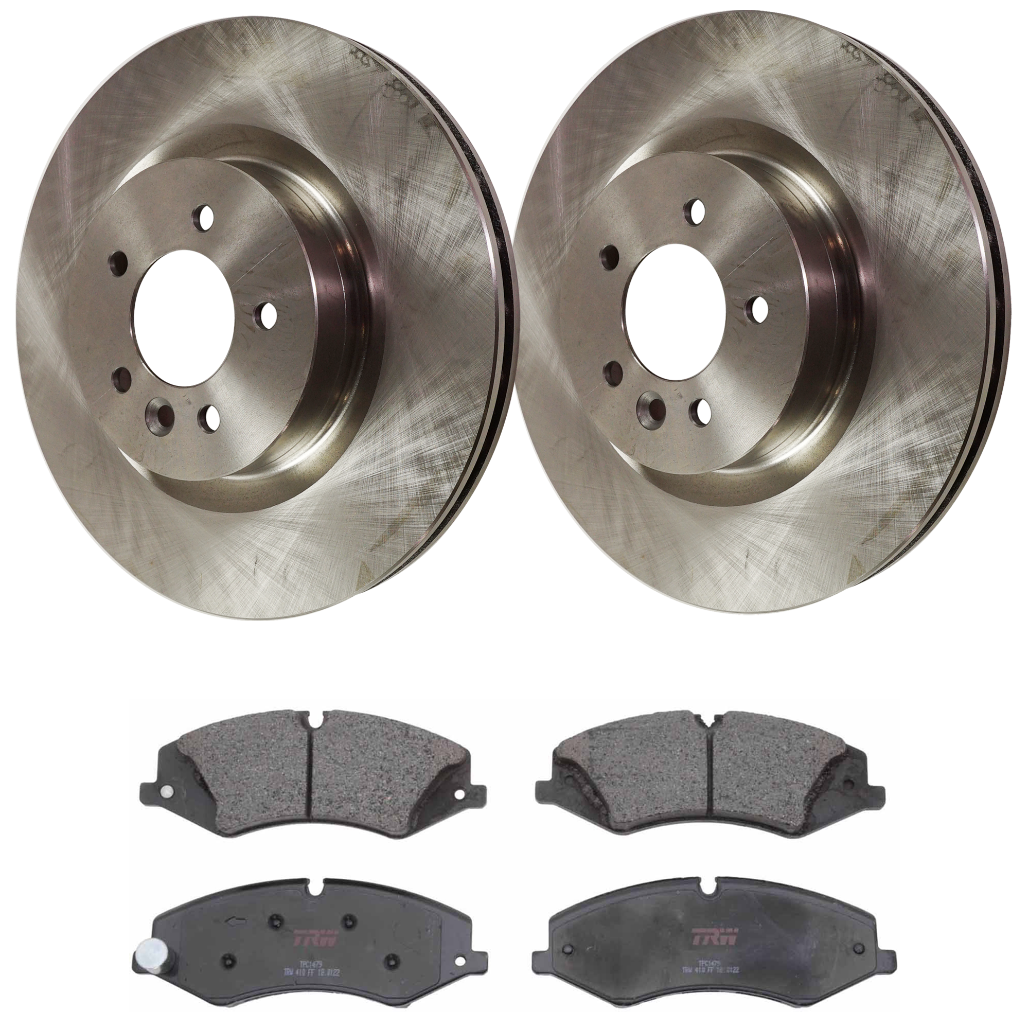 AM RANGE ROVER SPORT 11-17 LR4-10-16 FRONT BRAKE DISC AND PAD KIT 2 Wheel Set 5 Lugs Semi Metallic with Brake Disc and Brake Pad Set SKU KIT 072924-2617 OEM 34333-45434-900964-60011011-34