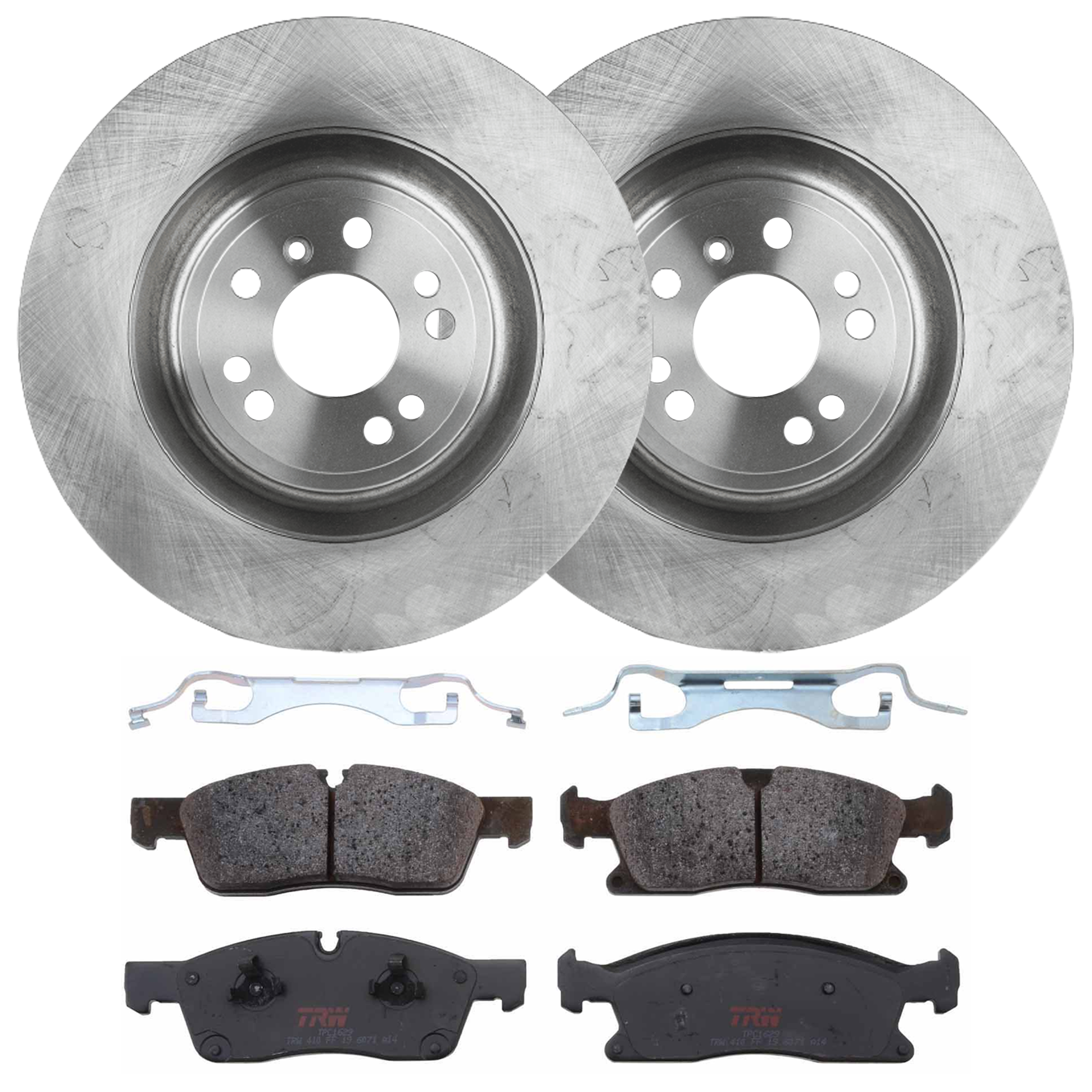 AM ML350-12-15 GL350-13-16 FRONT BRAKE DISC AND PAD KIT 2 Wheel Set 5 Lugs Semi Metallic with Brake Disc and Brake Pad Set SKU KIT 072924-3864 OEM 45620-850449-12135138-60063146