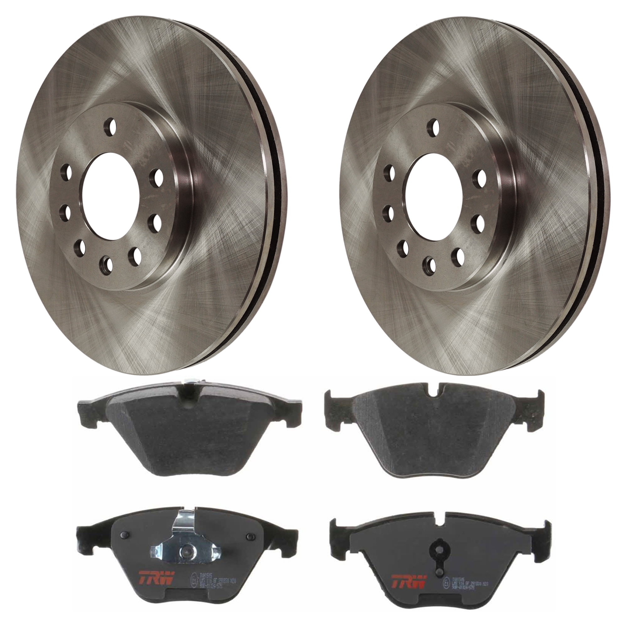 AM L300-01-05-9-3-99-03 FRONT BRAKE DISC AND PAD KIT 2 Wheel Set 5 Lugs Semi Metallic with Brake Disc and Brake Pad Set SKU KIT 072924-4424 OEM 0569056-90512029-569056-483900