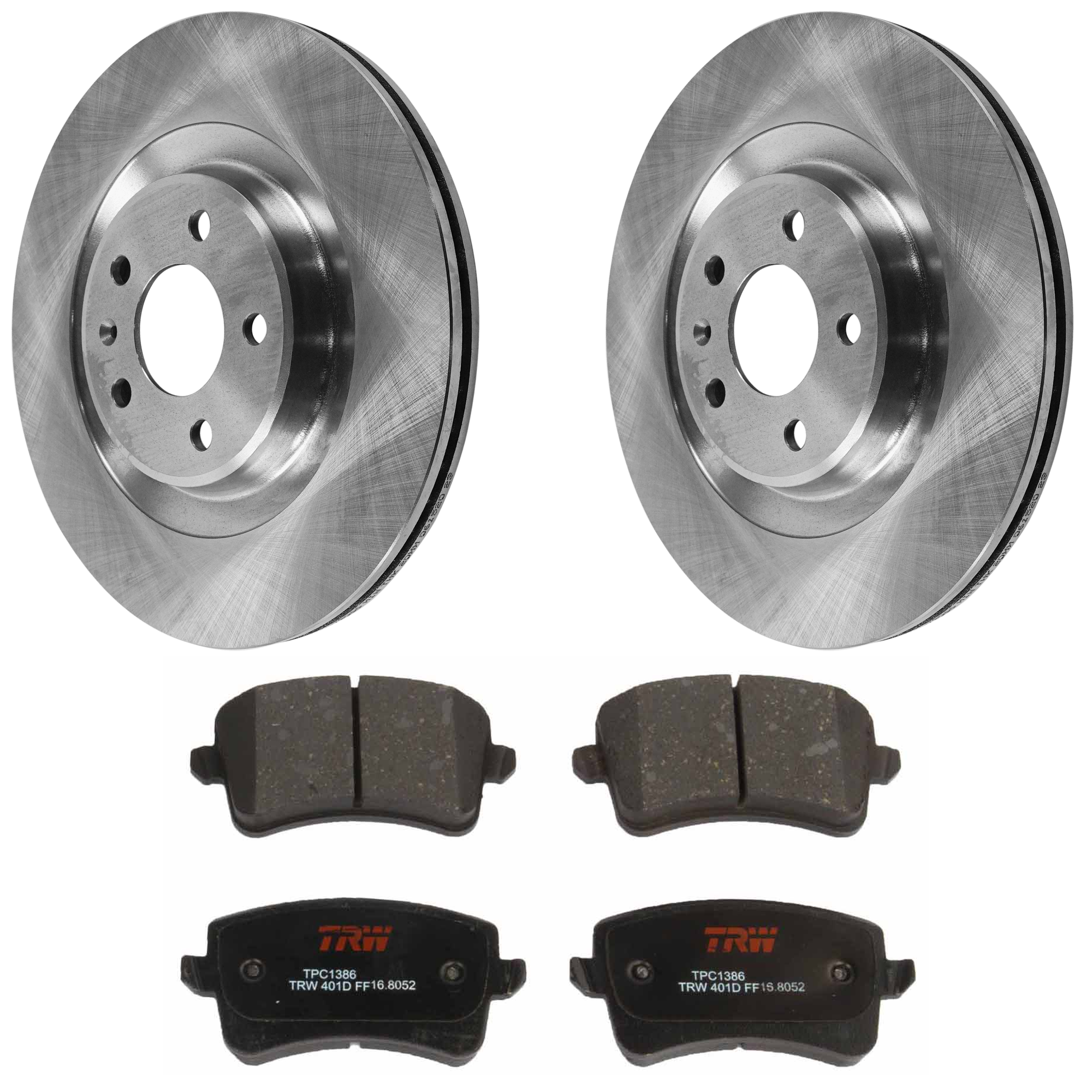 AM S4-10-16 S5-11-17 REAR BRAKE DISC AND PAD KIT 2 Wheel Set 5 Lugs Semi Metallic with Brake Disc and Brake Pad Set SKU KIT 072924-577 OEM 4H0615601H 8K0698451E