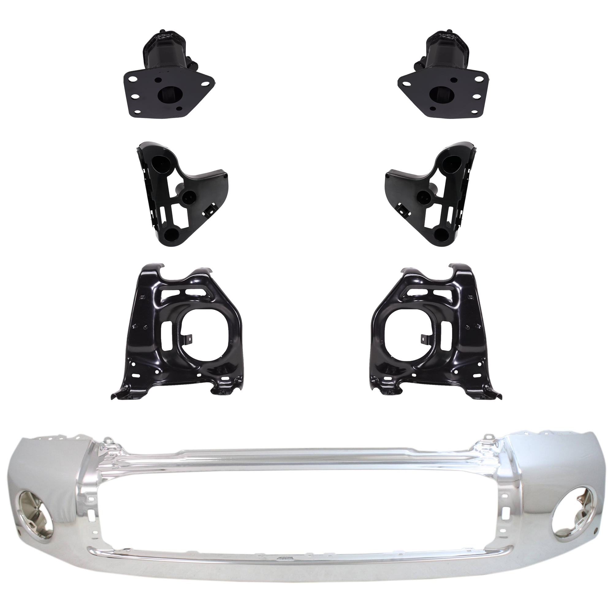AM TUNDRA 07-13 FRONT BUMPER 7 pc kit w Bumper Bracket SKU KIT 072924 C1025 Partslink TO1002181 TO1067168 TO1067162 TO1066162 TO1067170 TO1066170 TO1067166 TO1066166 OEM 521110C901-520250C010-520260C0
