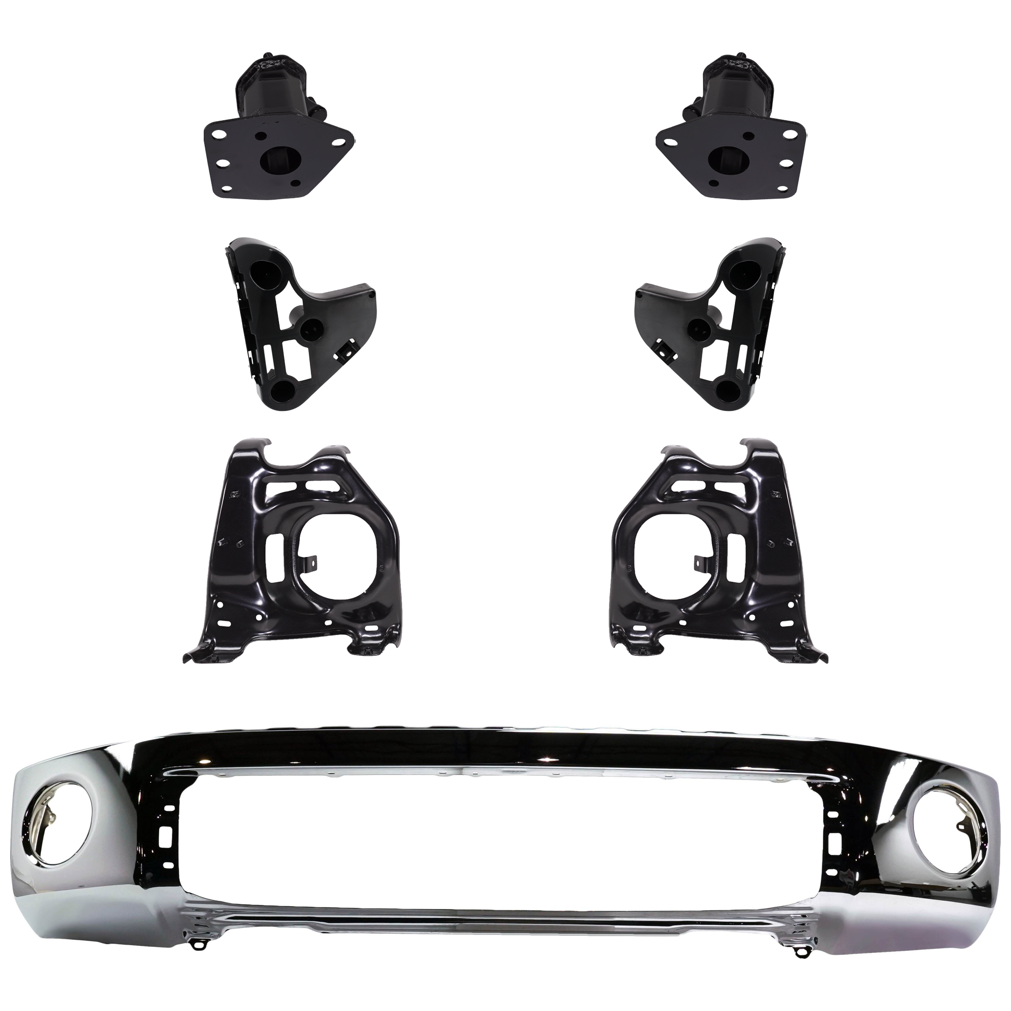 AM TUNDRA 07-13 FRONT BUMPER 7 pc kit w Bumper Bracket SKU KIT 072924 C1026 Partslink TO1002182 TO1067168 TO1067162 TO1066162 TO1067170 TO1066170 TO1067166 TO1066166 OEM 521110C021-520250C010-520260C0