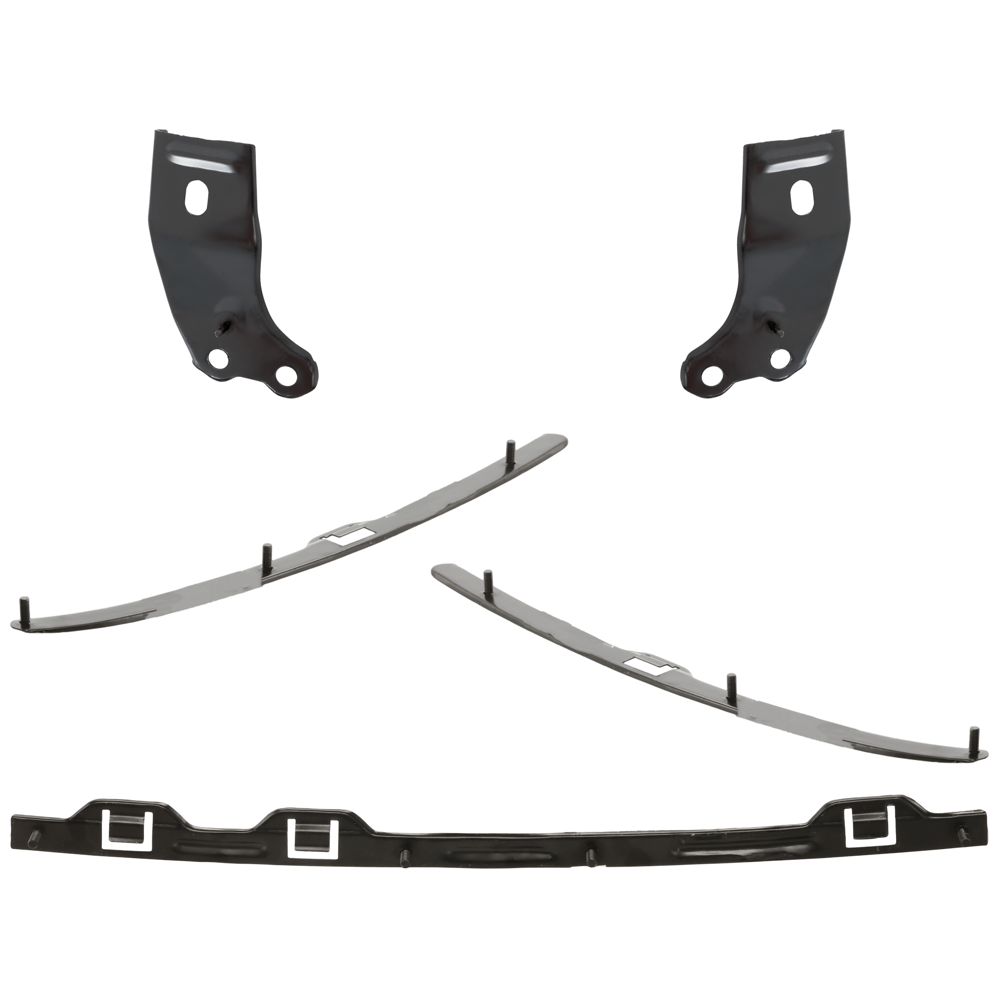 AM TACOMA 01-04 FRONT BUMPER 6 pc kit w Bumper Retainer and Bumper Bracket SKU KIT 072924 C1277 Partslink TO1002174 TO1067134 TO1066134 TO1066152 TO1067152 TO1065101 OEM 52101AD030-52141AD020-52142AD0