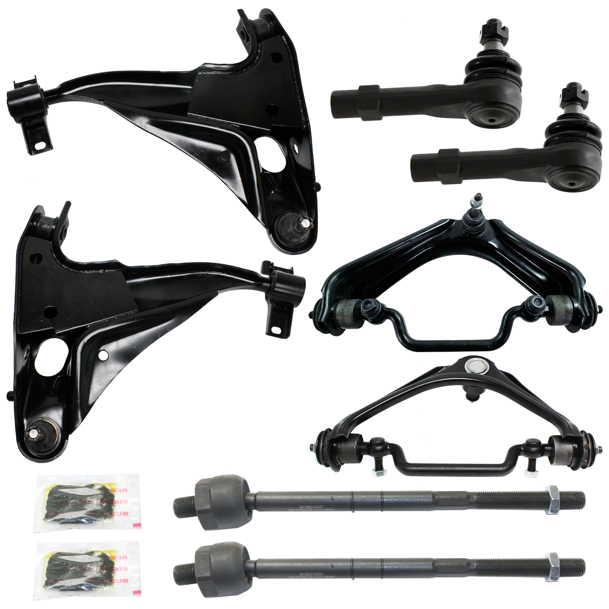AM EXPLORER MOUNTAINEER 02-03 FRONT CONTROL ARM RH AND LH w ball joint s 8 pc Kit with Tie Rod End SKU KIT 072924 C1325 OEM 1L2Z3084AA 1L2Z3085AA MCS0E13