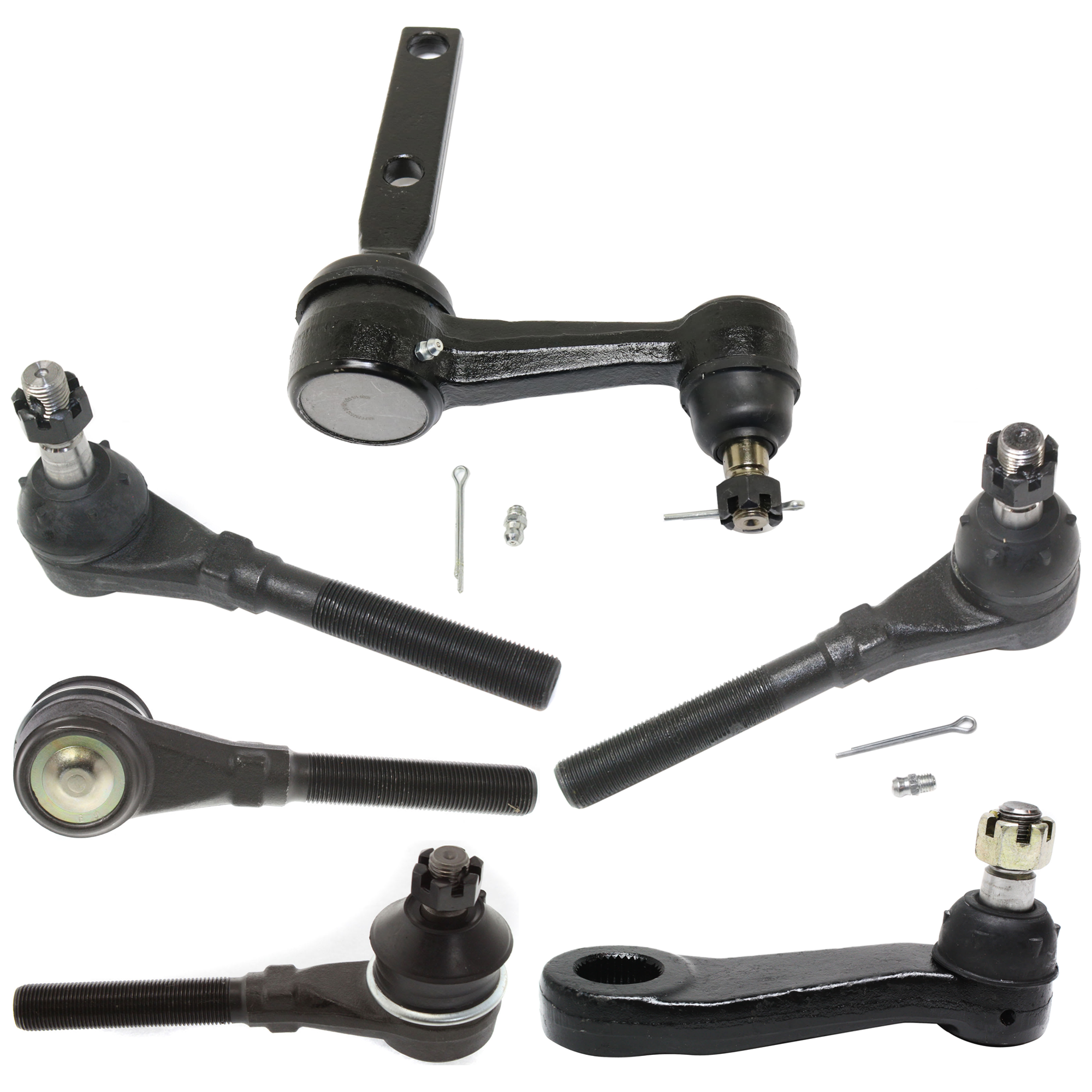 AM F SERIES 97-04 FRONT IDLER ARM 6 pc Kit with Pitman Arm and Tie Rod End SKU KIT 072924 C1346 OEM 985002-2683701-4501108-45C1