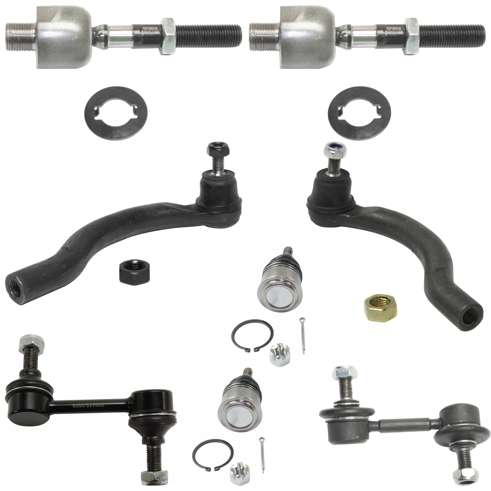 AM TSX 04-08 ACCORD 03-03 FRONT BALL JOINT RH AND LH Lower 8 pc Kit SKU KIT 072924 C1391 OEM 1016526-2601662-2601797-505