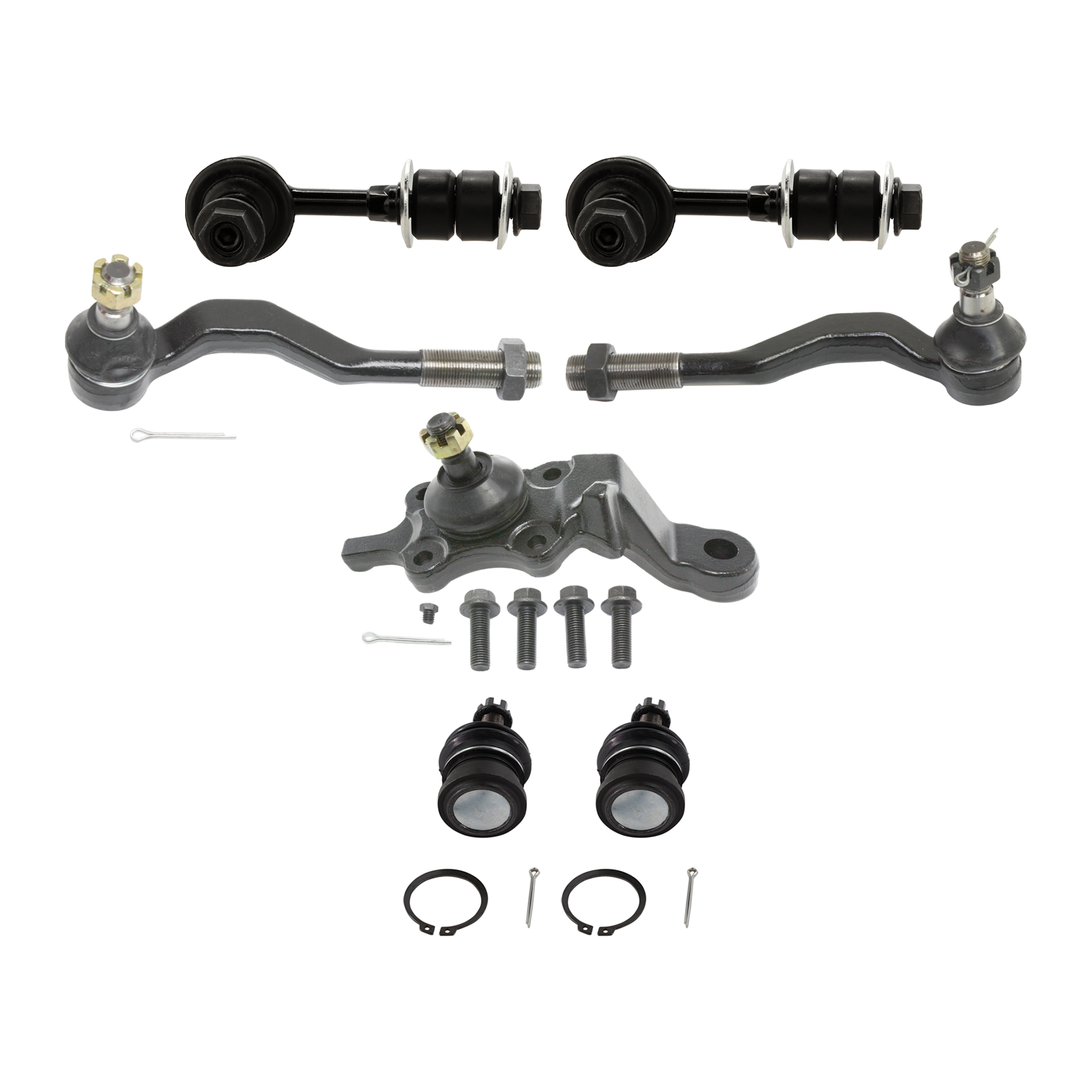 AM TACOMA 95-00 SEQUOIA 08-22 FRONT BALL JOINT RH AND LH Lower Outer 7 pc Kit SKU KIT 072924 C1468 OEM 104279-1014817-2601565-5001116