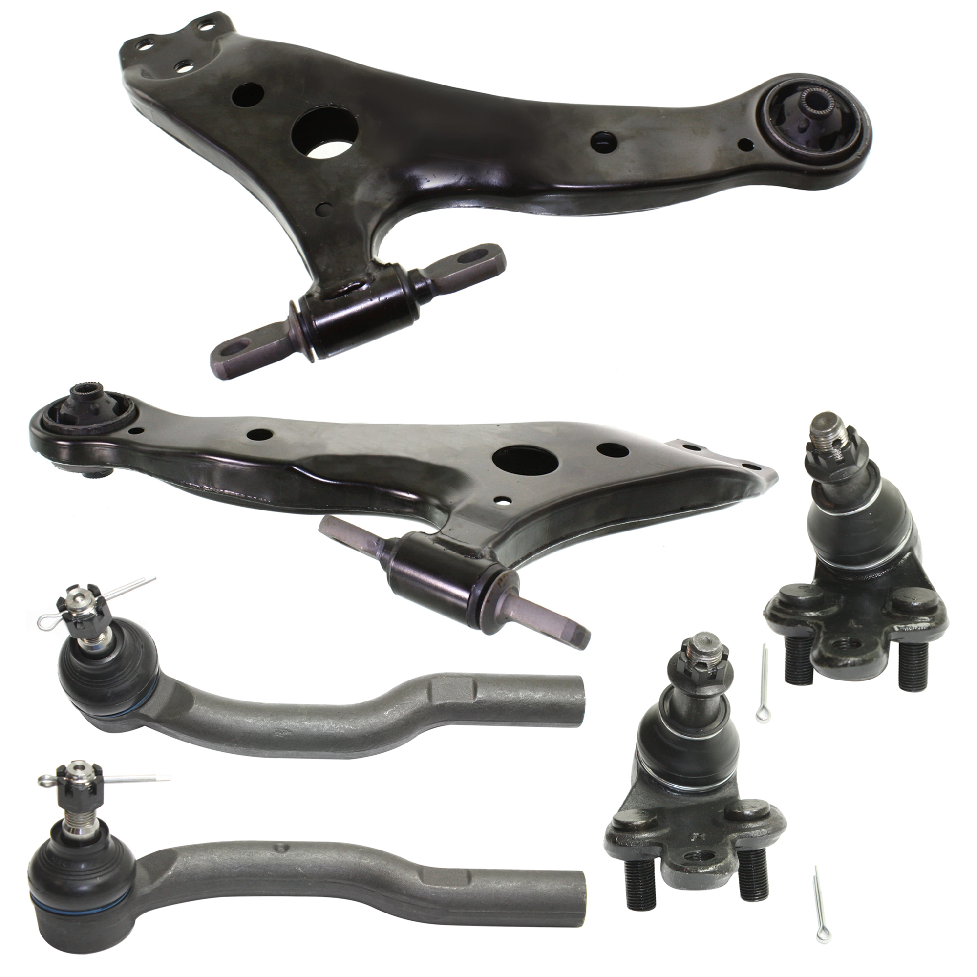 AM SOLARA 04-08 CAMRY 04-06 FRONT CONTROL ARM RH AND LH Lower w o ball joint s 6 pc Kit with Ball Joint and Tie Rod End SKU KIT 072924 C1526 OEM 4806833050-4806933050-104307