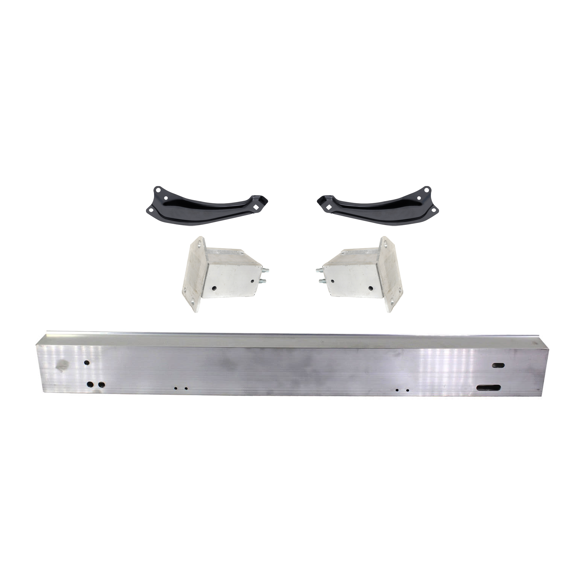 AM TACOMA 07-11 FRONT REINFORCEMENT Aluminum 5 pc Kit with Bumper Bracket and Bumper Reinforcement Bracket SKU KIT 072924 C1691 Partslink TO1025102 TO1027106 TO1026106 TO1066161 TO1067161 OEM 5213104010-5202504010-52026040