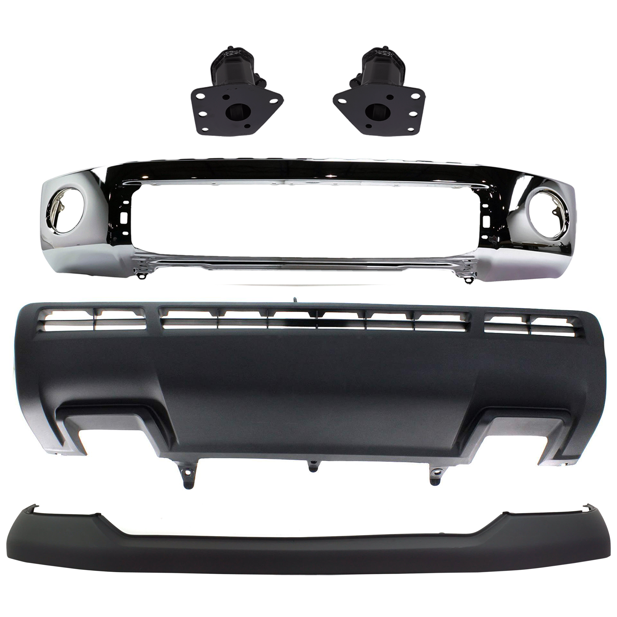 AM TUNDRA 10-13 FRONT BUMPER 5 pc kit w Valance Bumper Cover and Bumper Bracket SKU KIT 072924 C1696 Partslink TO1002182 TO1067168 TO1067162 TO1066162 TO1014100 TO1095202 OEM 521110C021-520250C010-520260C0