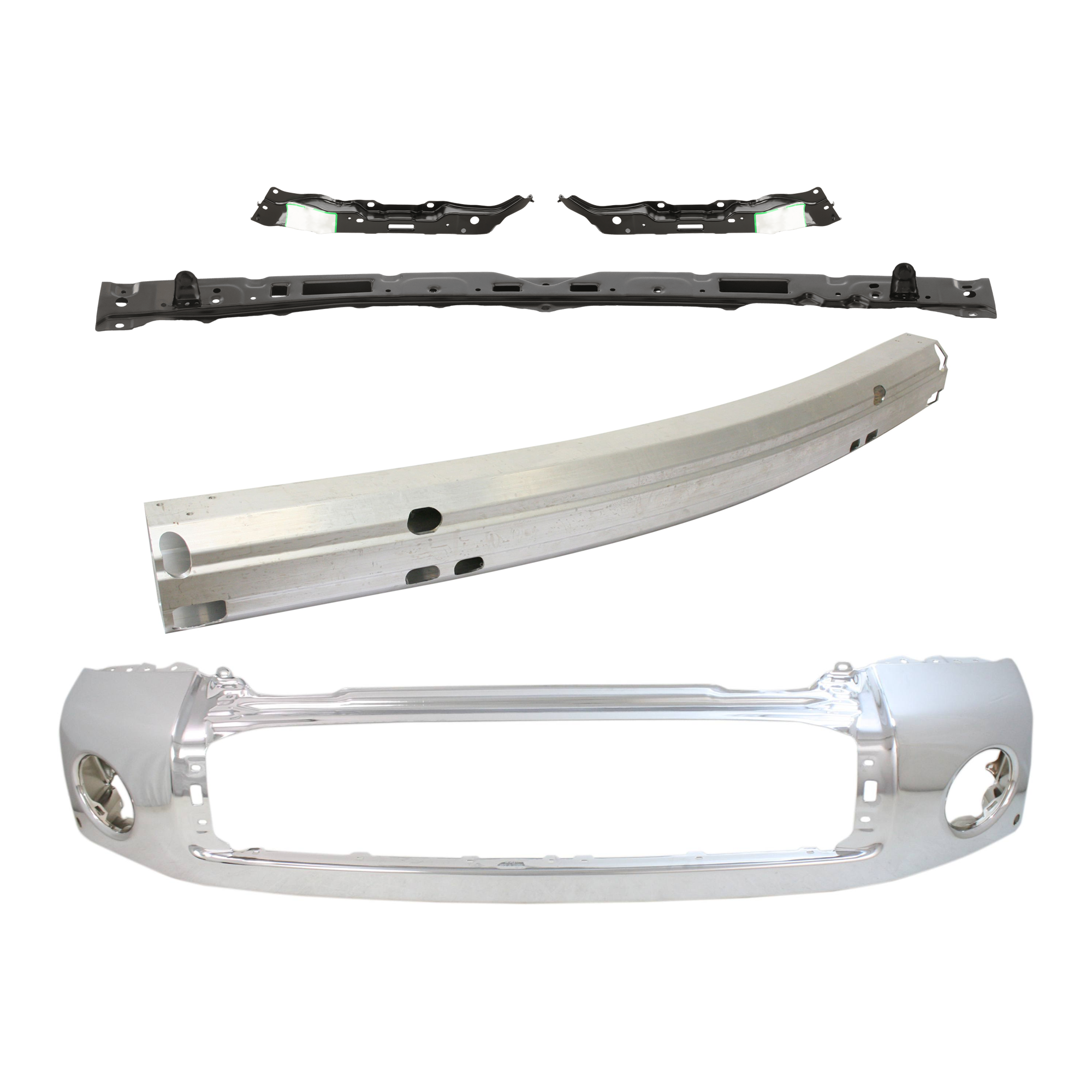 AM TUNDRA 07-09 FRONT BUMPER 5 pc kit w Bumper Reinforcement and Bumper Retainer SKU KIT 072924 C1702 Partslink TO1002181 TO1006215 TO1032108 TO1033108 TO1010102 OEM 521110C901-521310C030-525380C0