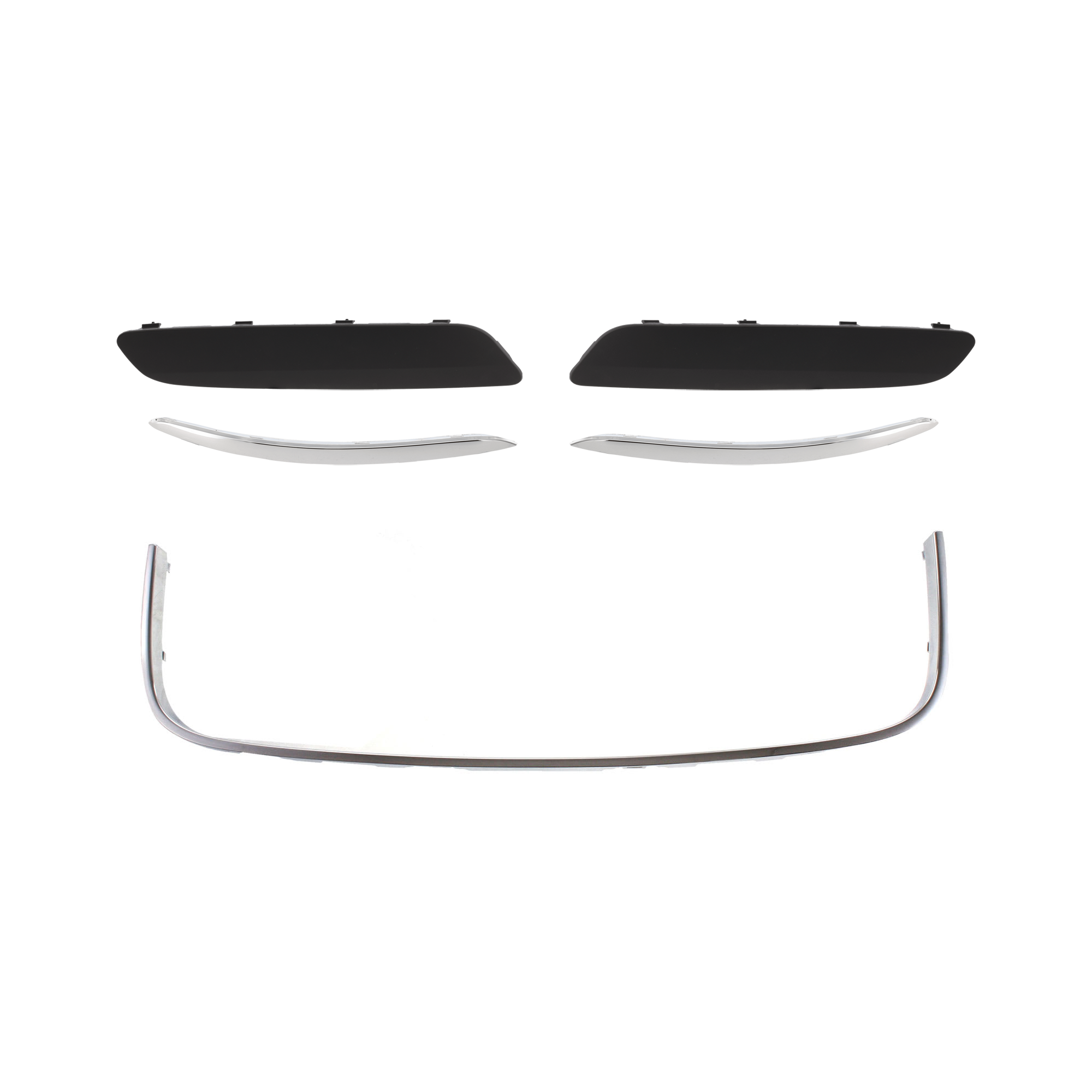 AM JETTA 05-10 GRILLE MOLDING 5 pc Kit Lower Surround Chrome SKU KIT 072924 C1717 Partslink VW1202102 VW1046105 VW1047105 VW1213100 VW1212100 OEM 1K08531012ZZ 1K0807717BGRU 1K0
