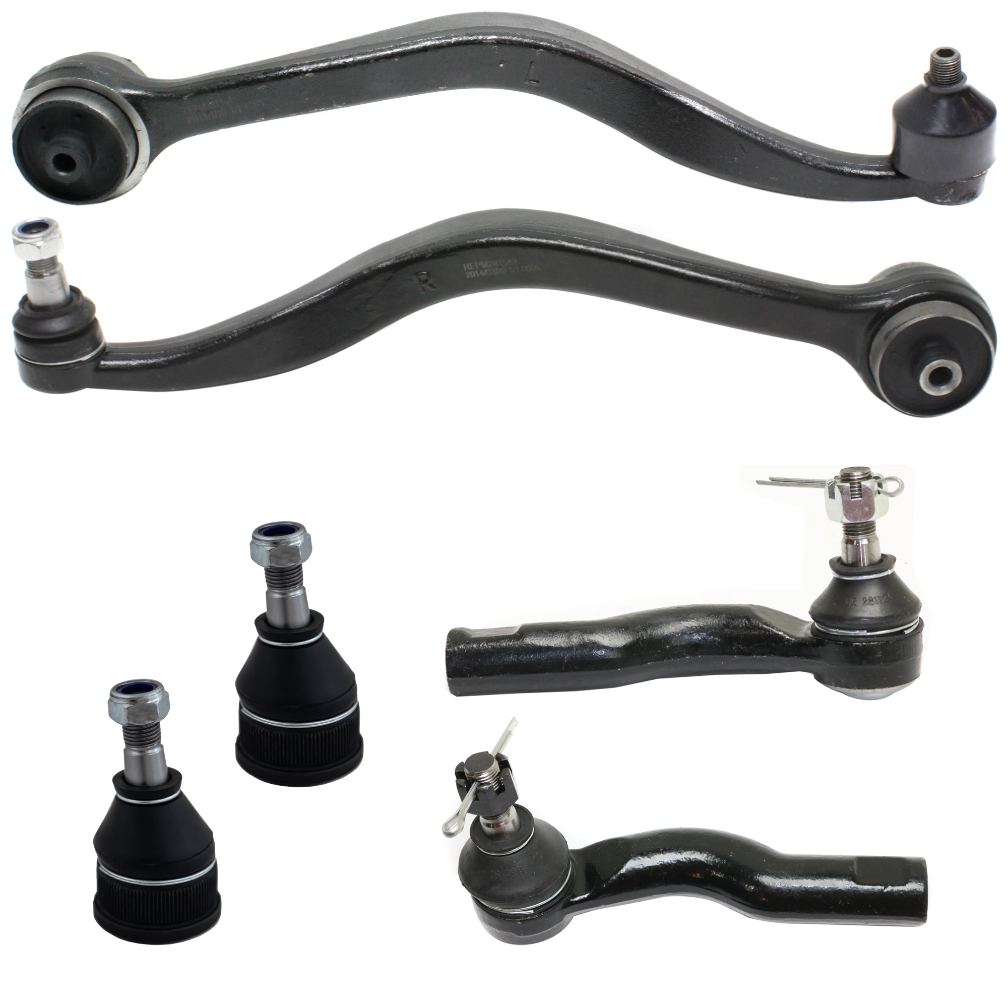 AM MILAN 06-09 MKZ 07-09 FUSION 06-09 FRONT CONTROL ARM RH AND LH w ball joint s 6 pc Kit with Ball Joint and Tie Rod End SKU KIT 072924 C1859 OEM BE5Z3078B BE5Z3079A GR1A34J50