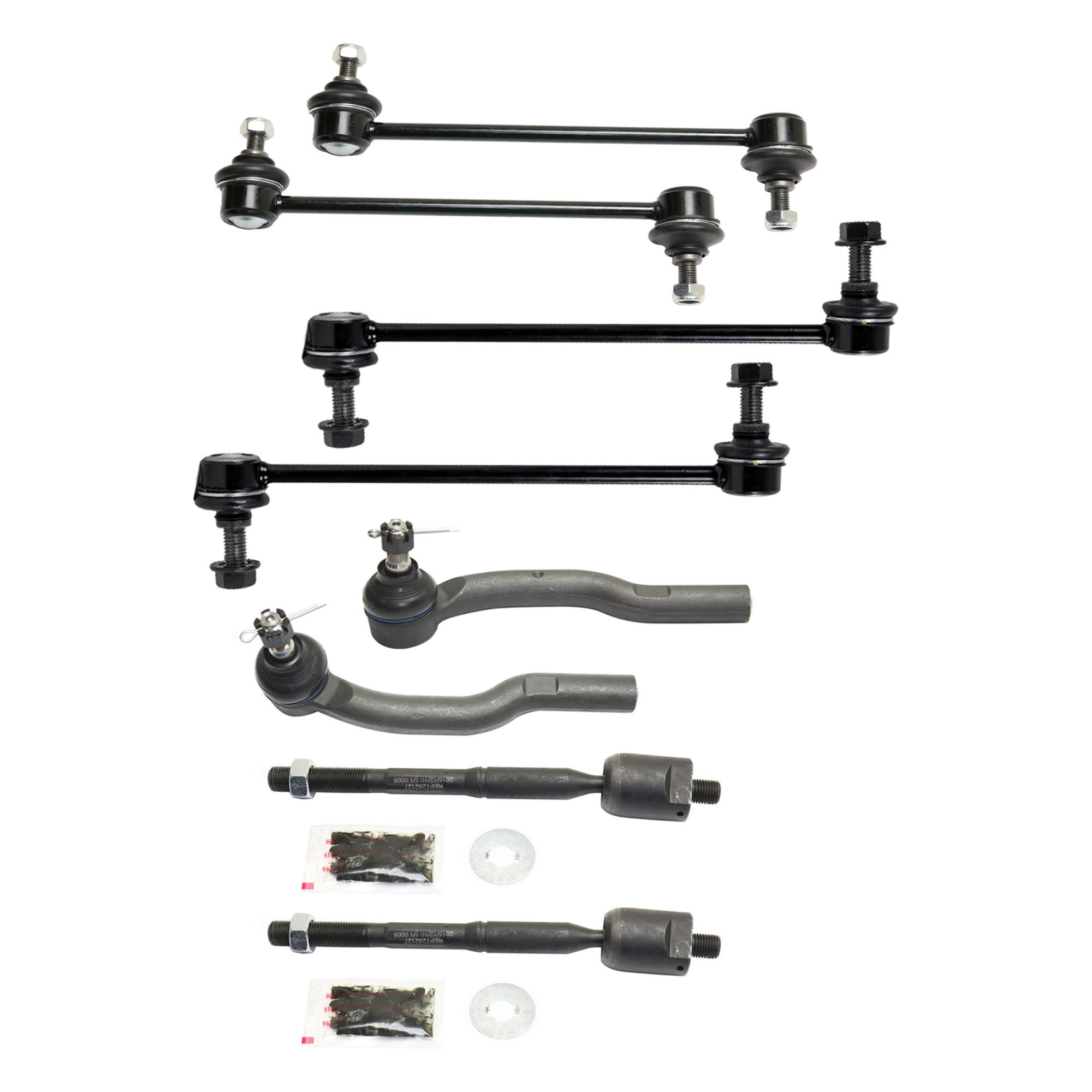 AM CAMRY ES330-04-06 FRONT TIE ROD RH AND LH Outer 8 pc kit with Sway Bar Link SKU KIT 072924 C1916 OEM 1015317-2693360-4012023-454600