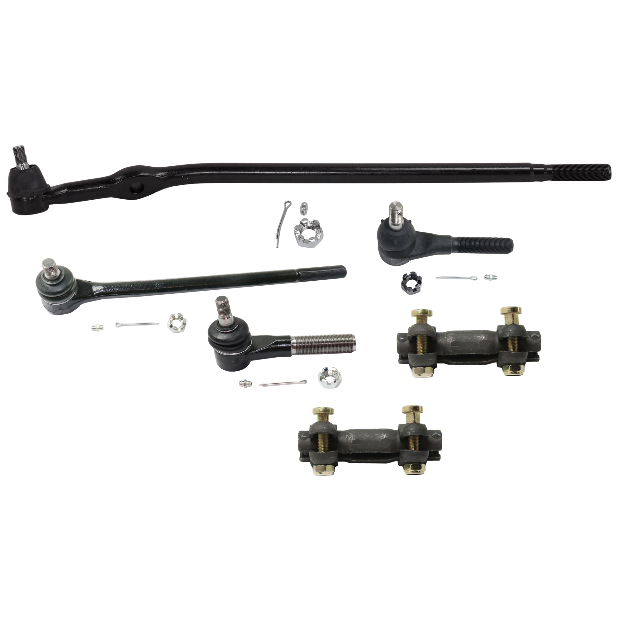 AM RANGER 89-97 MAZDA PICKUP 94-97 FRONT TIE ROD RH AND LH Inner and Outer 6 pc kit with Tie Rod Adjusting Sleeve SKU KIT 072924 C1942 OEM 346353-1014703-1014704-1385