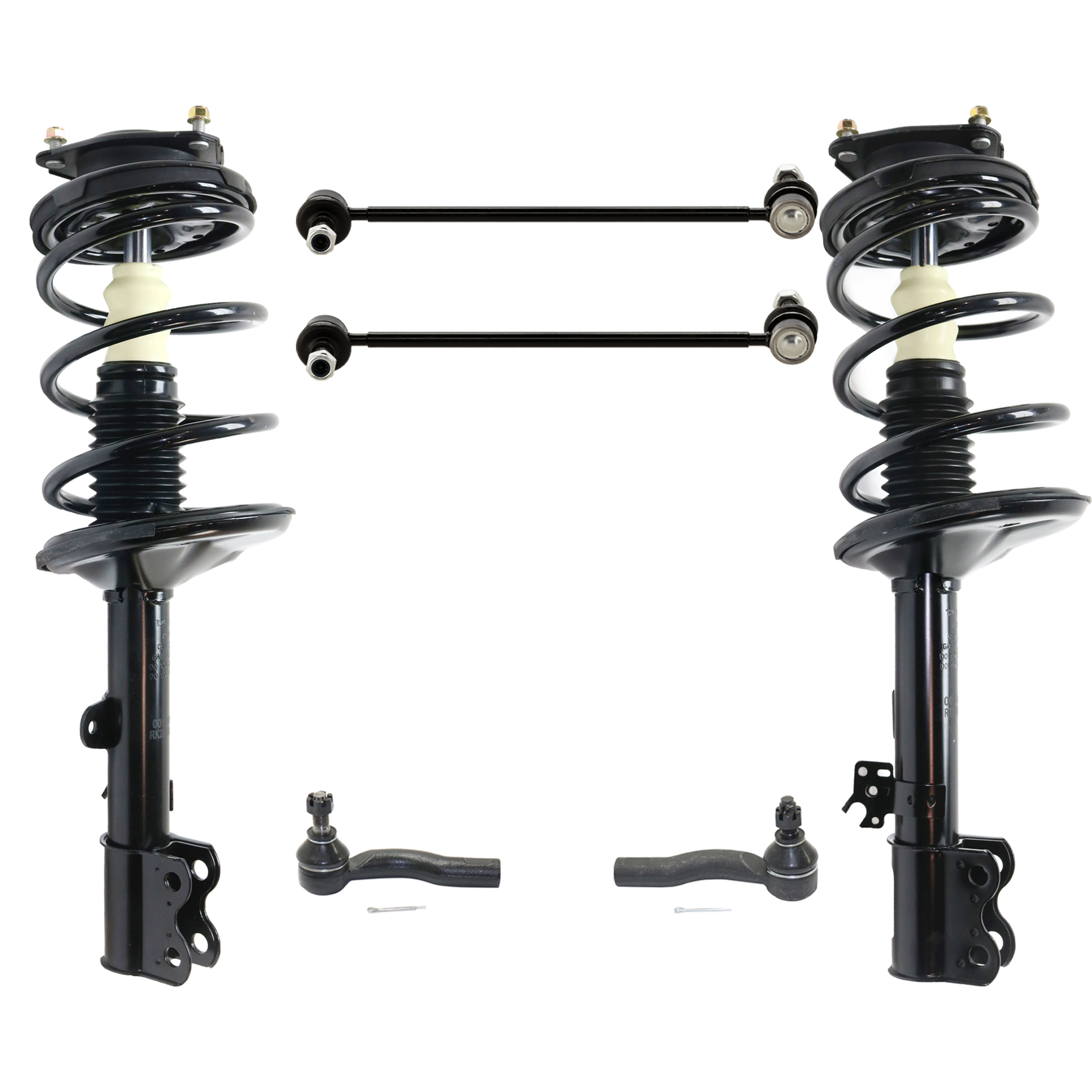 AM RAV4-04-05 FRONT SUSPENSION KIT RH AND LH 6 pc Kit with Tie Rod End and Sway Bar Link SKU KIT 072924 C2017 OEM 1015090-2651747-5451500-545153