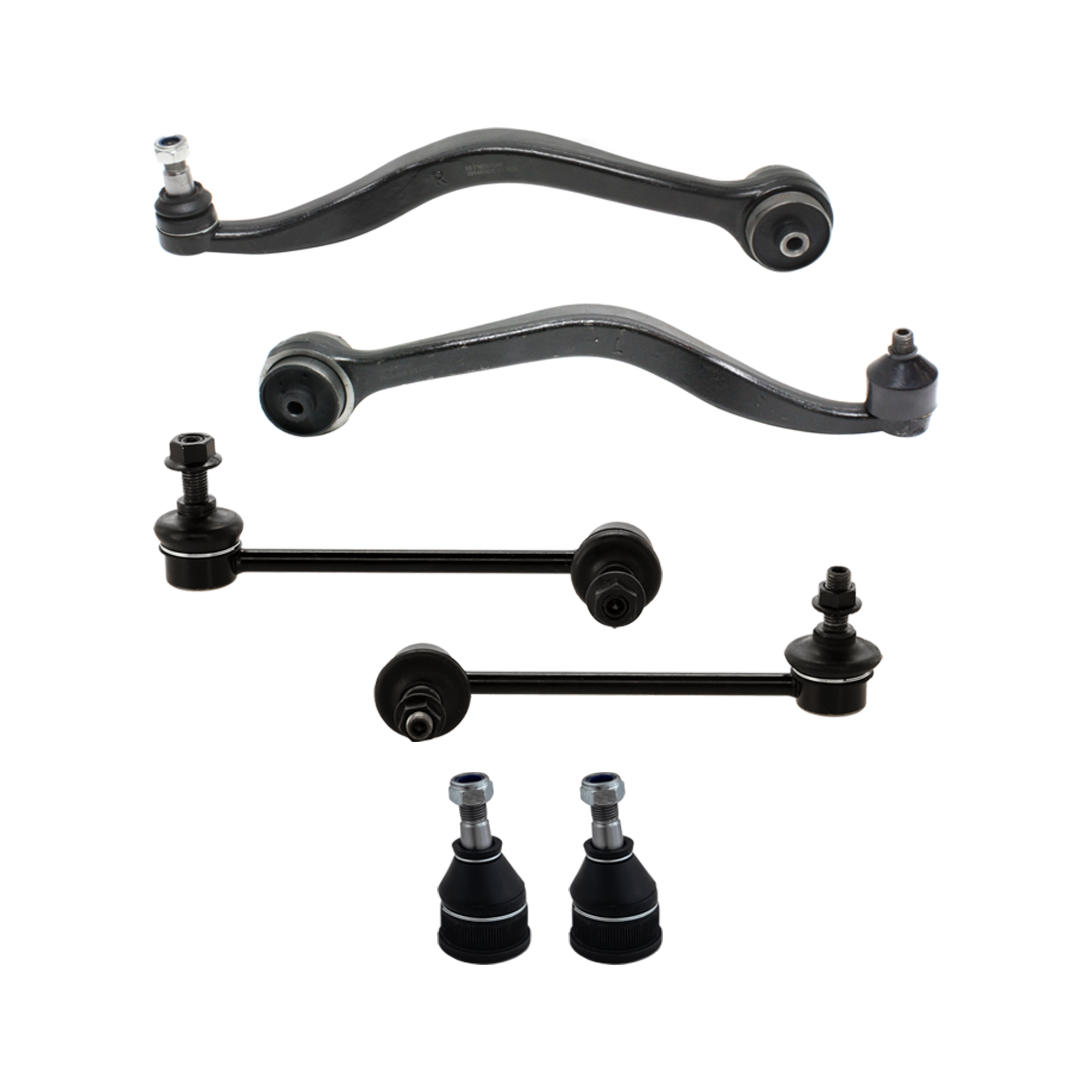 AM MILAN 06-09 MKZ 07-09 FUSION 06-10 FRONT CONTROL ARM RH AND LH w ball joint s 6 pc Kit with Ball Joint and Sway Bar Link SKU KIT 072924 C2078 OEM BE5Z3078B BE5Z3079A GR1A34J50