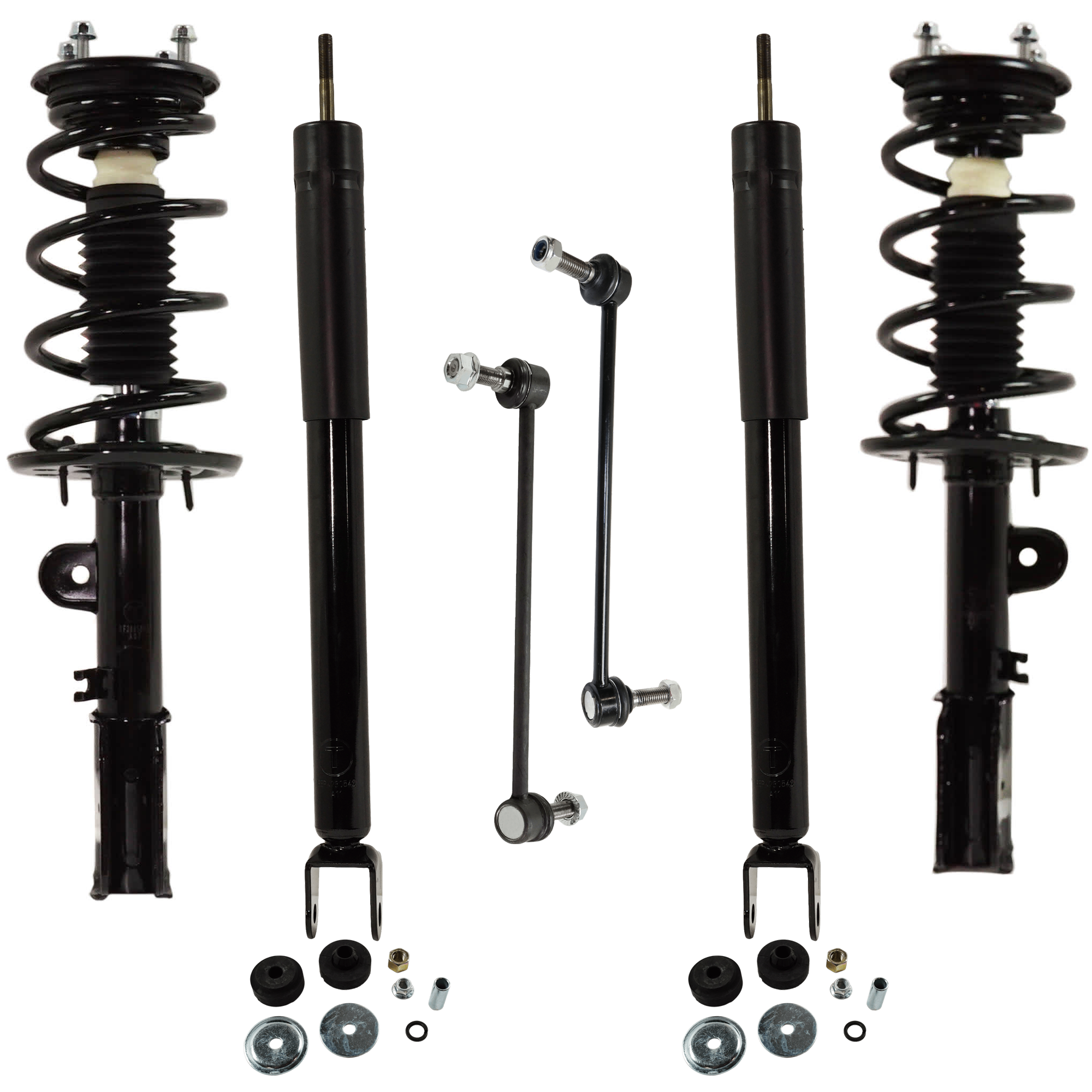 AM EXPLORER 13-19 FRONT AND REAR SHOCK ABSORBER AND STRUT ASSEMBLY RH AND LH 6 pc kit with Sway Bar Links SKU KIT 072924 C2100