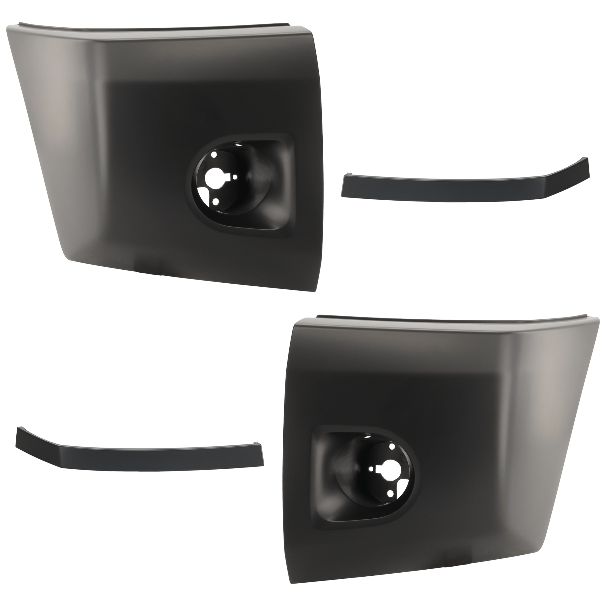 AM TITAN 08-15 FRONT BUMPER END RH AND LH 4 pc Kit w Bumper Trim SKU KIT 072924 C2211 Partslink NI1004148 NI1005148 NI1088106 NI1089106 OEM 62024ZR00A 62025ZR00A 622357S3