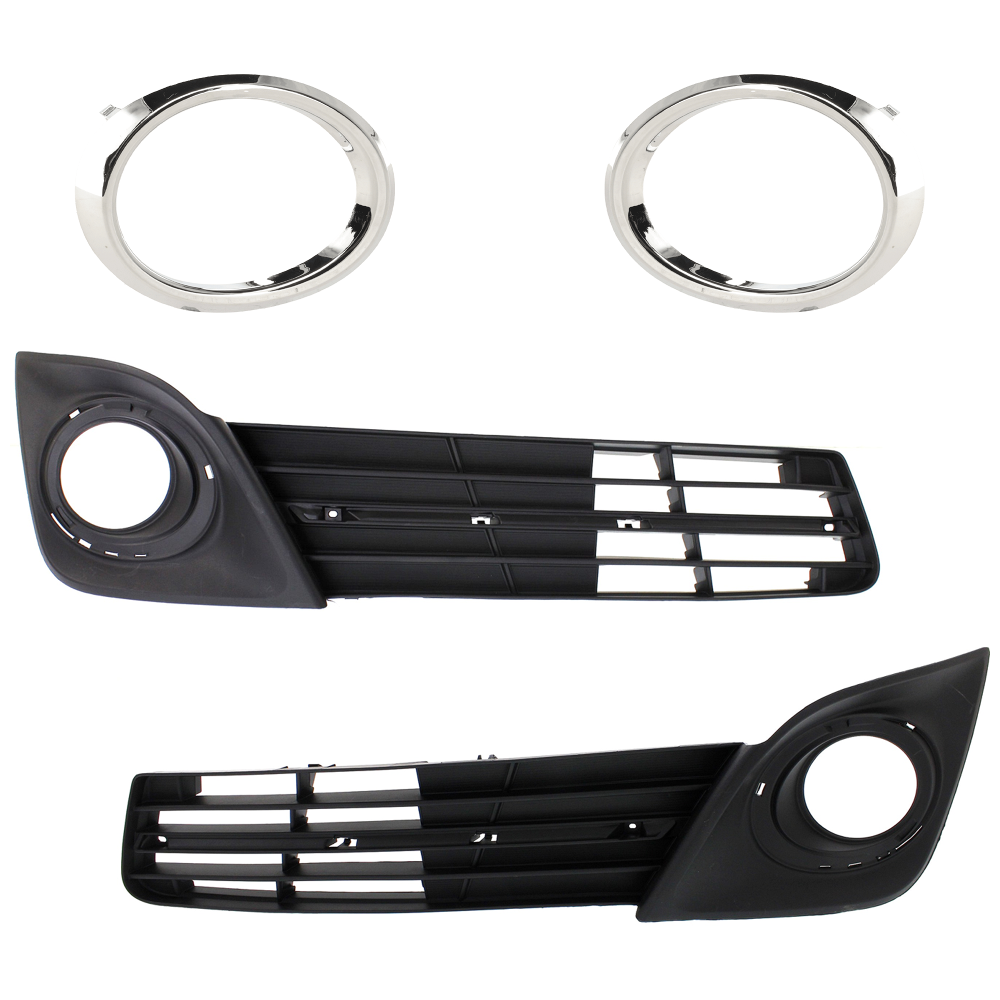 AM CAMRY 12-14 FRONT FOG LAMP MOLDING RH AND LH 4 pc kit Textured Black with Fog Light Bracket SKU KIT 072924 C2235 Partslink TO1038149 TO1039149 TO2603101 TO2602101 OEM 5212706290-5212806290-52125062