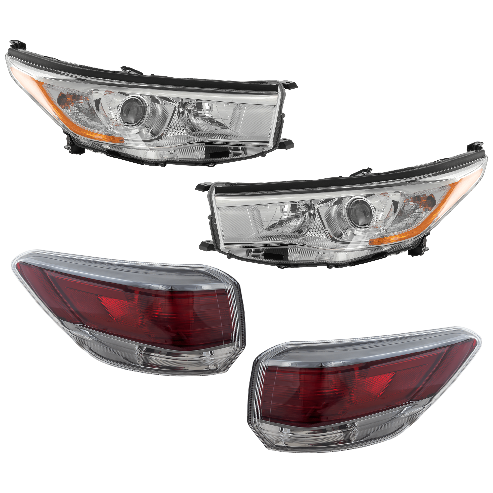 AM Headlight SKU KIT 072924 C2241 Partslink TO2502221C TO2503221C TO2804120C TO2805120C OEM 811100E180-811500E180-815500E1
